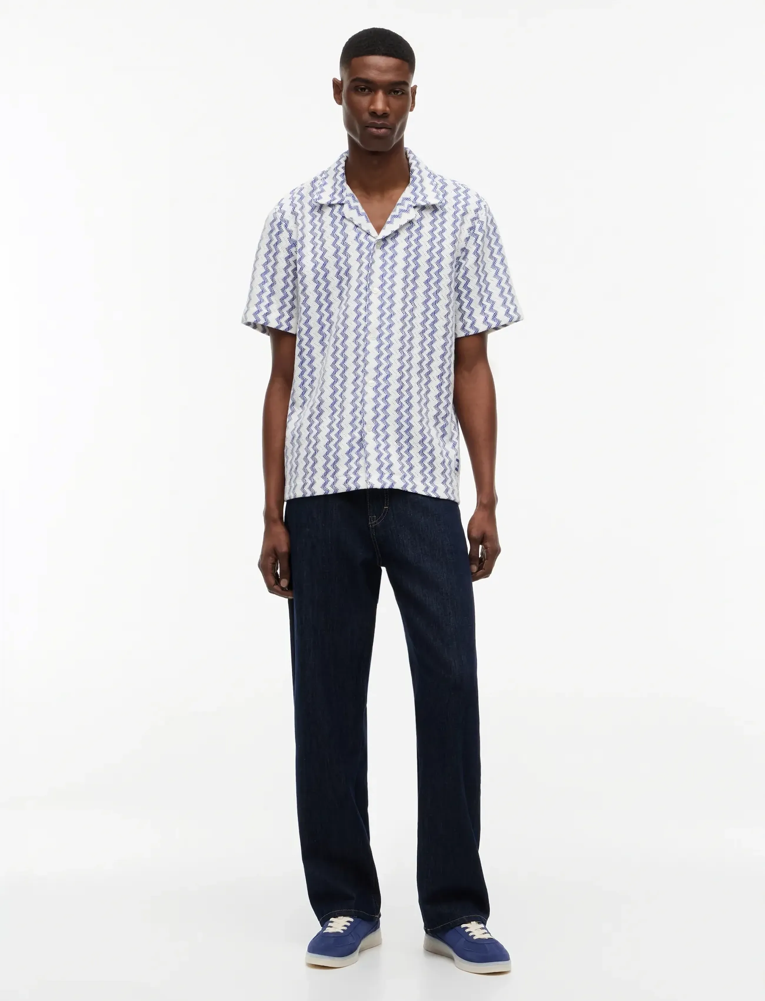 Tommy Jeans - TJM REG CLUB LACE SS SHIRT - chemises à manches courtes - providence blue - 4