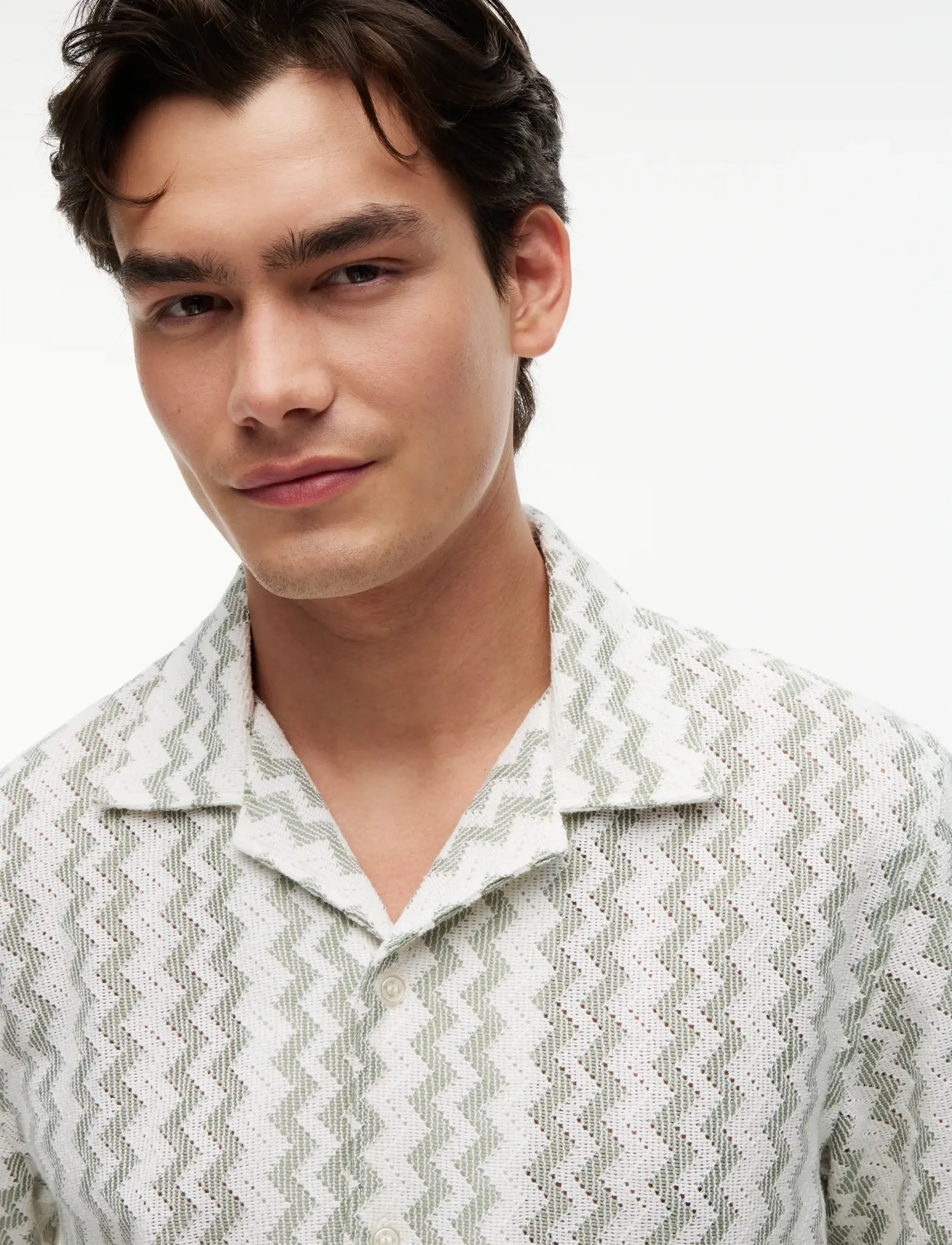 Tommy Jeans - TJM REG CLUB LACE SS SHIRT - kortærmede skjorter - spring olive - 5