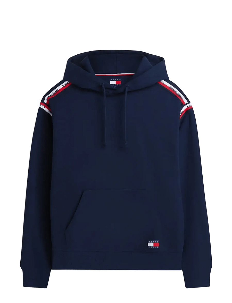 Tommy Jeans - TJM RLX TAPE HOODIE - hættetrøjer - dark night navy - 1