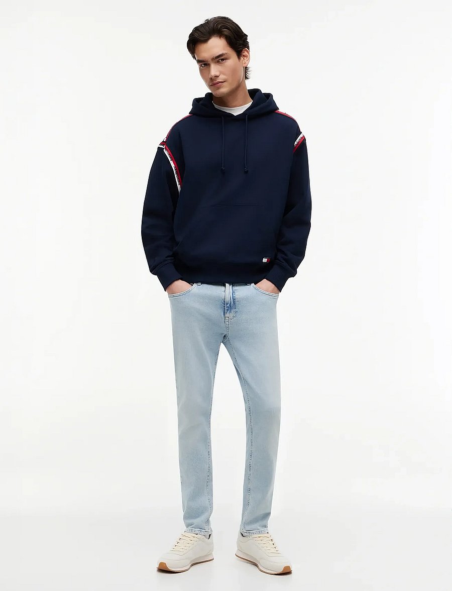 Tommy Jeans - TJM RLX TAPE HOODIE - hættetrøjer - dark night navy - 4