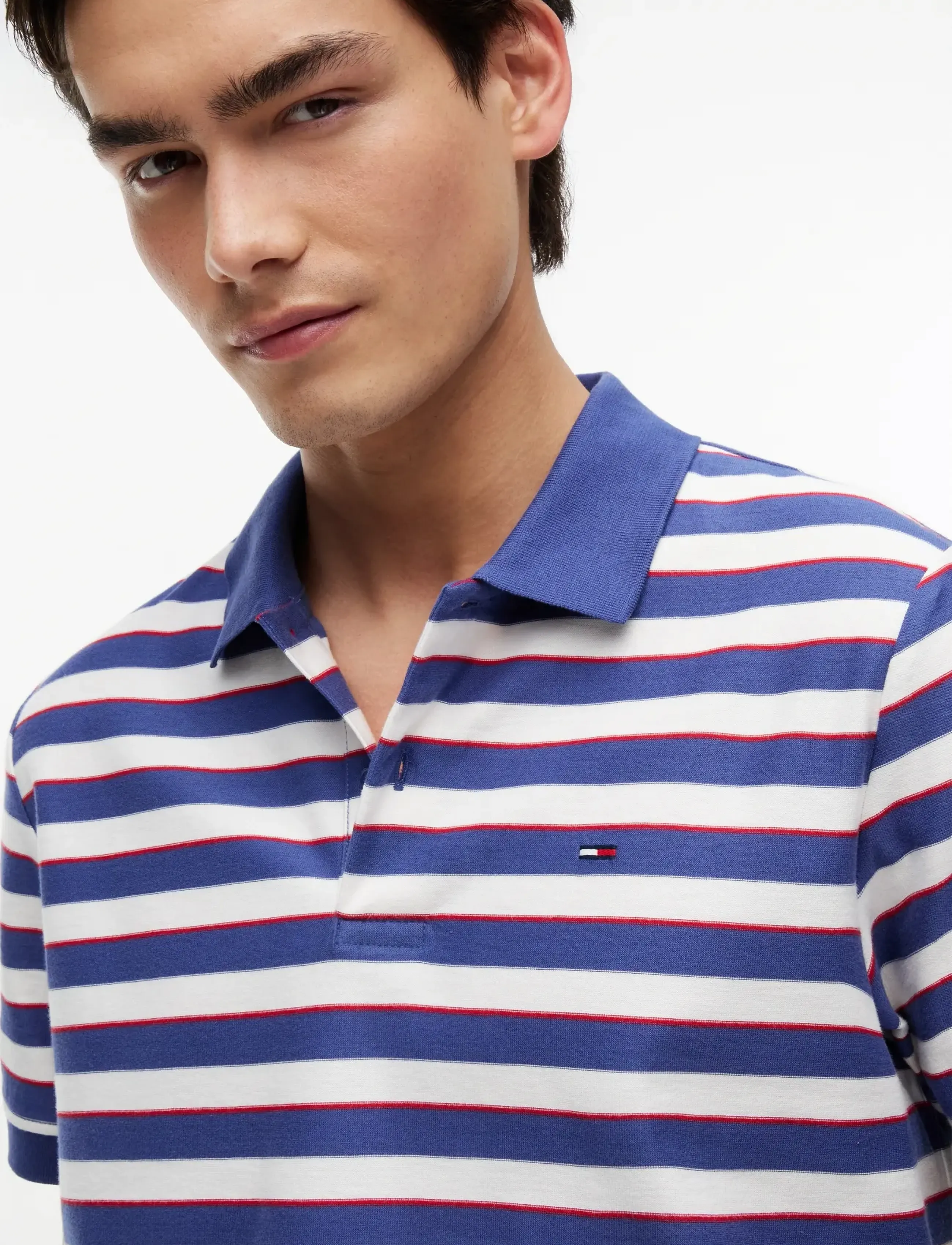 Tommy Jeans - TJM REG STRIPE JERSEY POLO EXT - kurzärmelig - blue storm stripe - 3