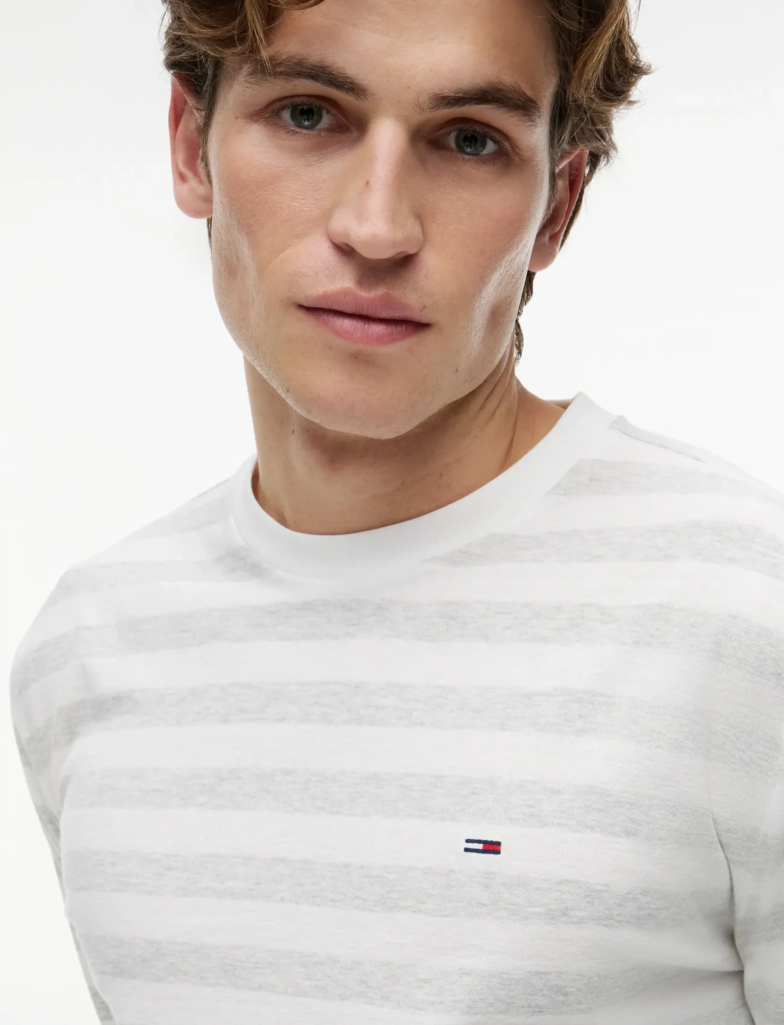Tommy Jeans - TJM REG ESS STRIPE LS TEE - long-sleeved t-shirts - ecru stripes - 3