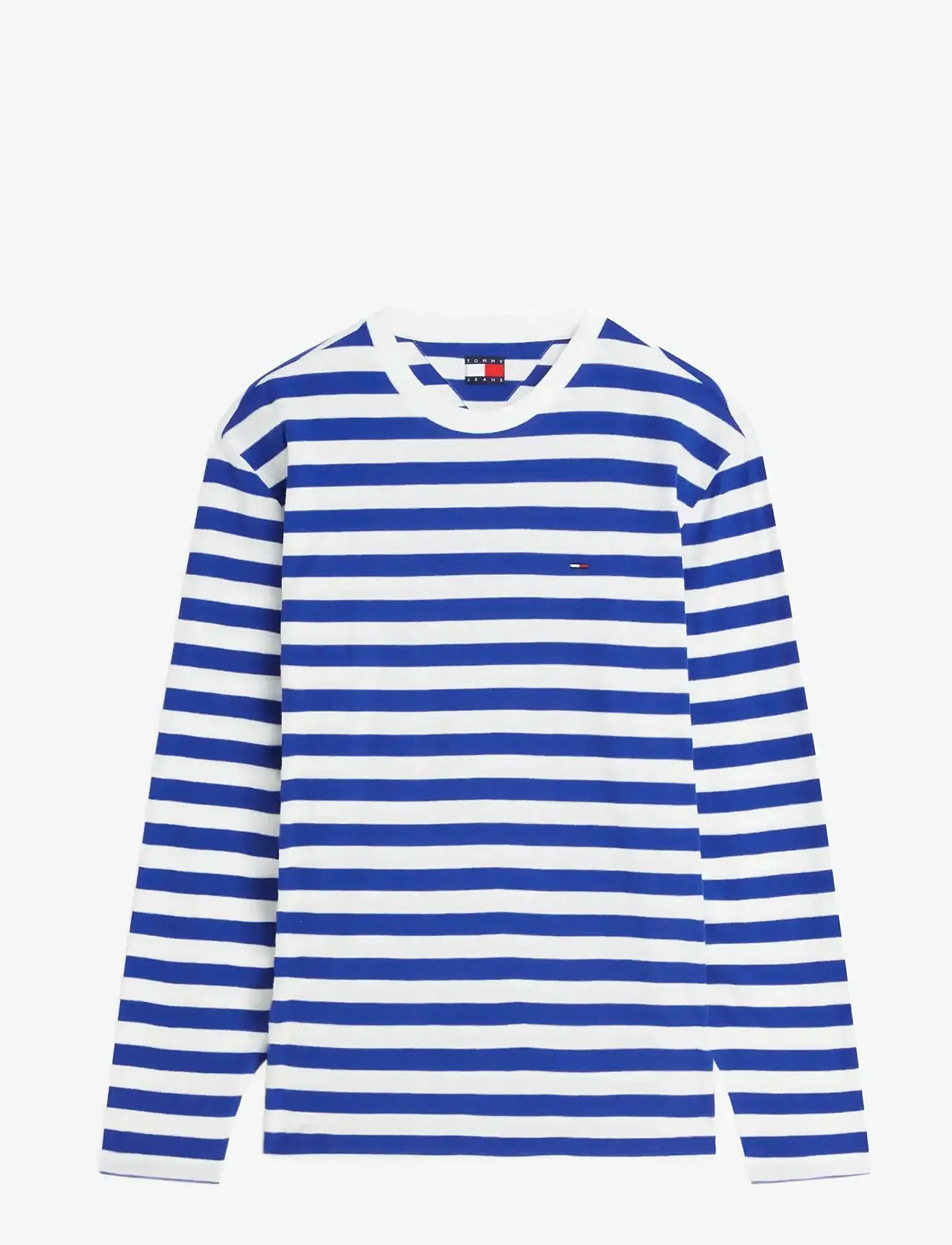 Tommy Jeans - TJM REG ESS STRIPE LS TEE - langærmede t-shirts - providence blue stripe - 1