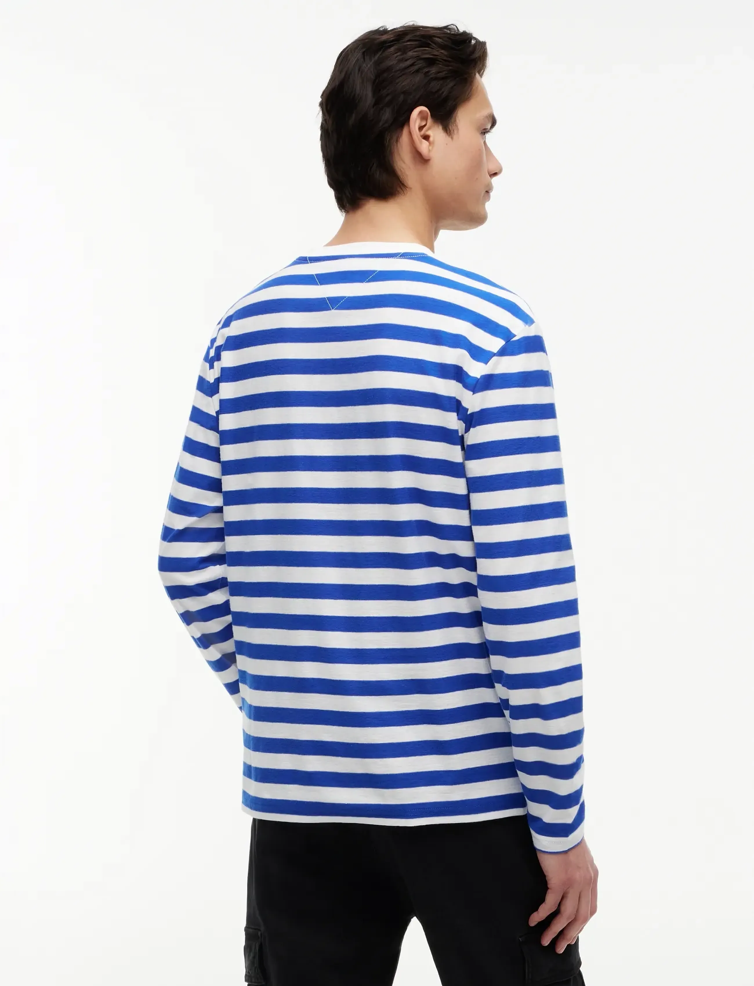 Tommy Jeans - TJM REG ESS STRIPE LS TEE - long-sleeved t-shirts - providence blue stripe - 2