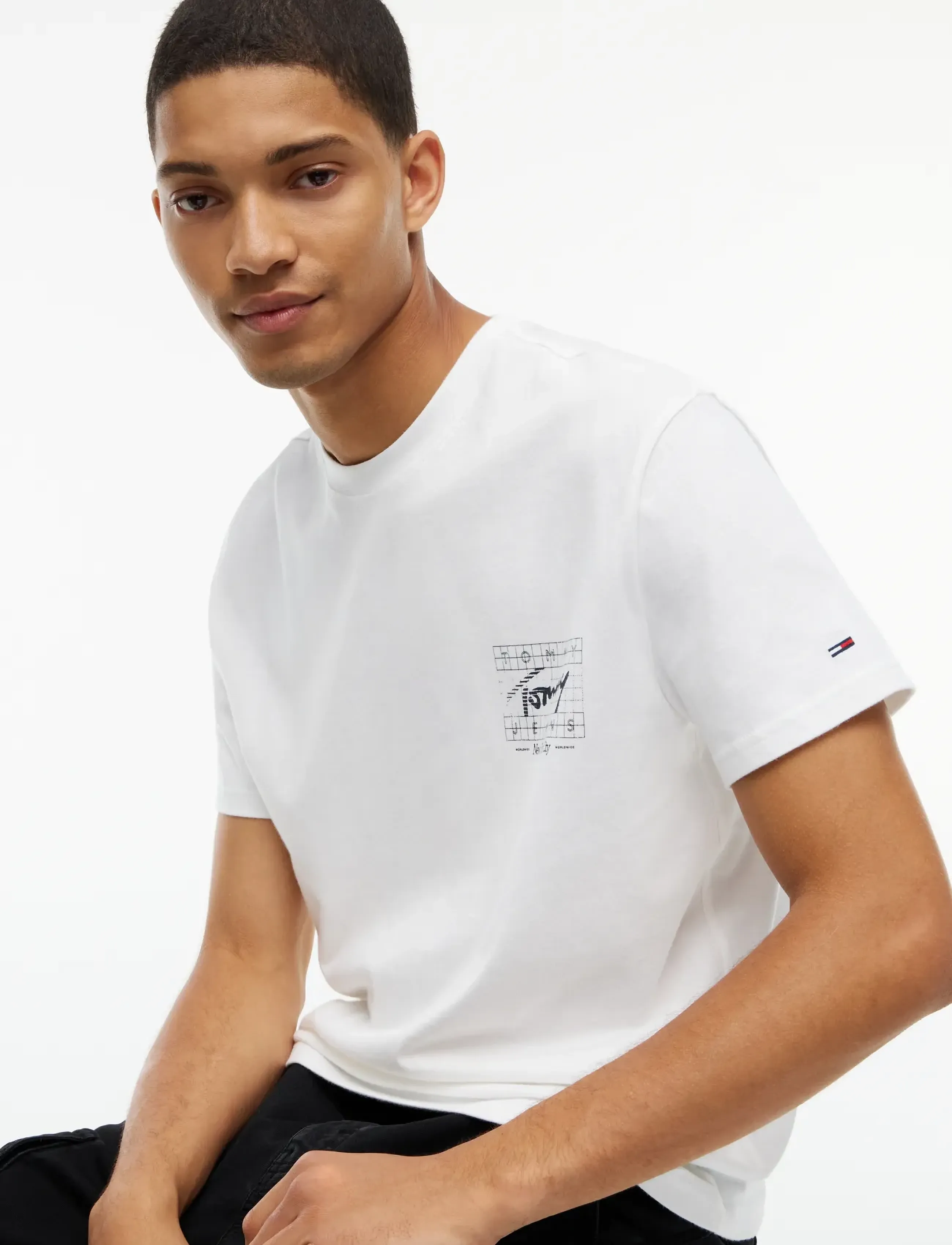 TOMMY HILFIGER T-shirts med korta ärmar DM0DM23177 YBL t-shirts - bas herr – bild 7