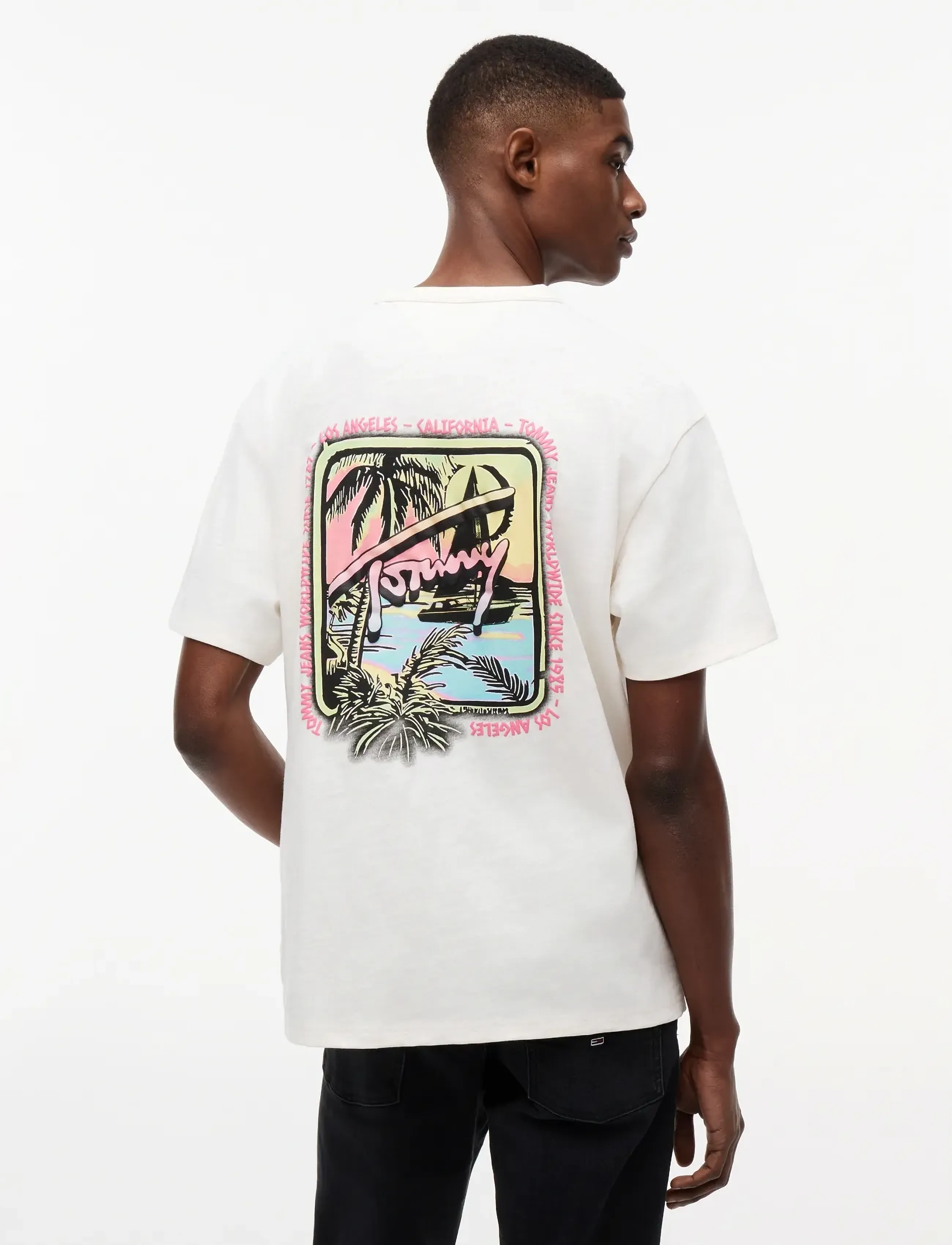 T-shirt gul / rosa / svart 3