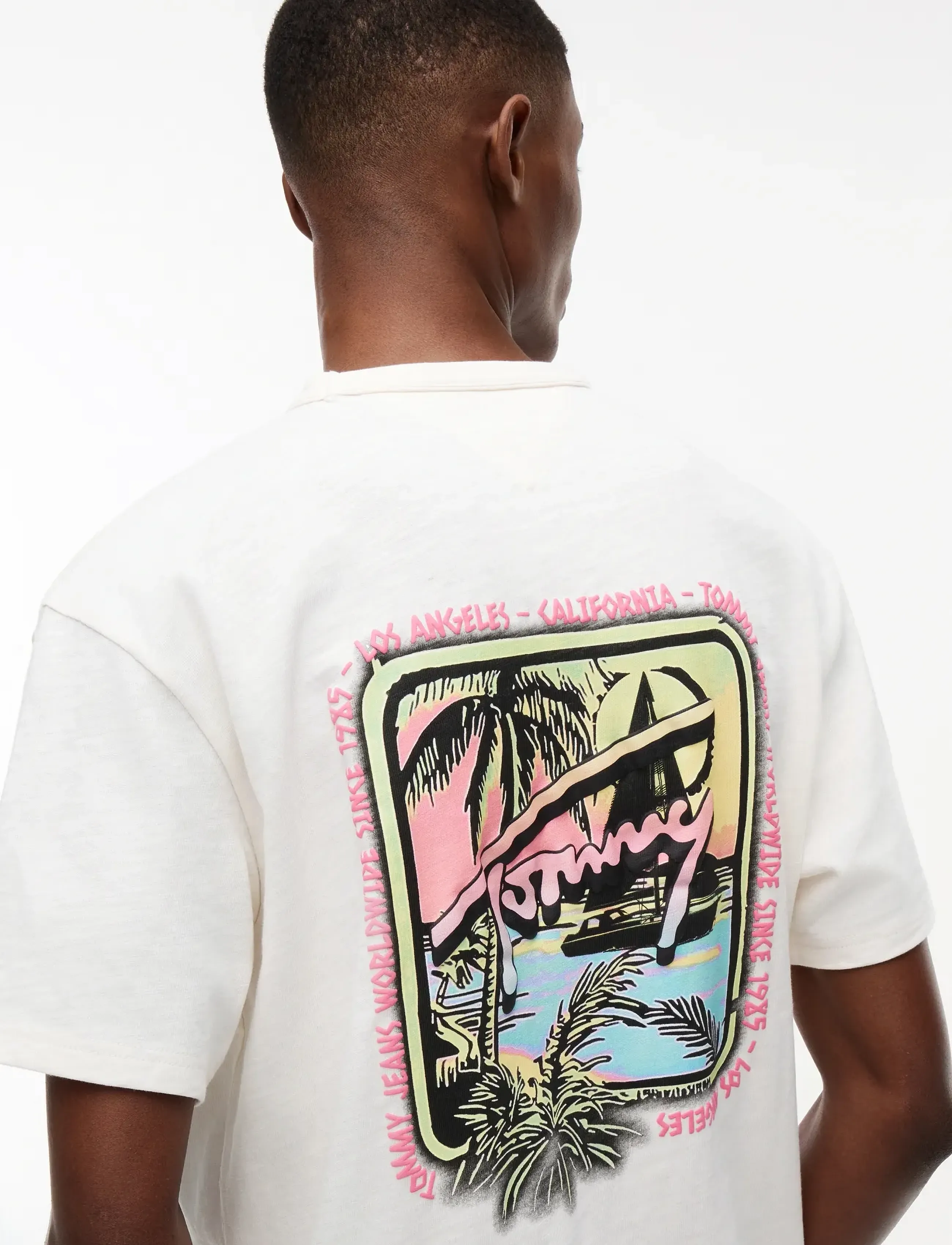T-shirt gul / rosa / svart 4
