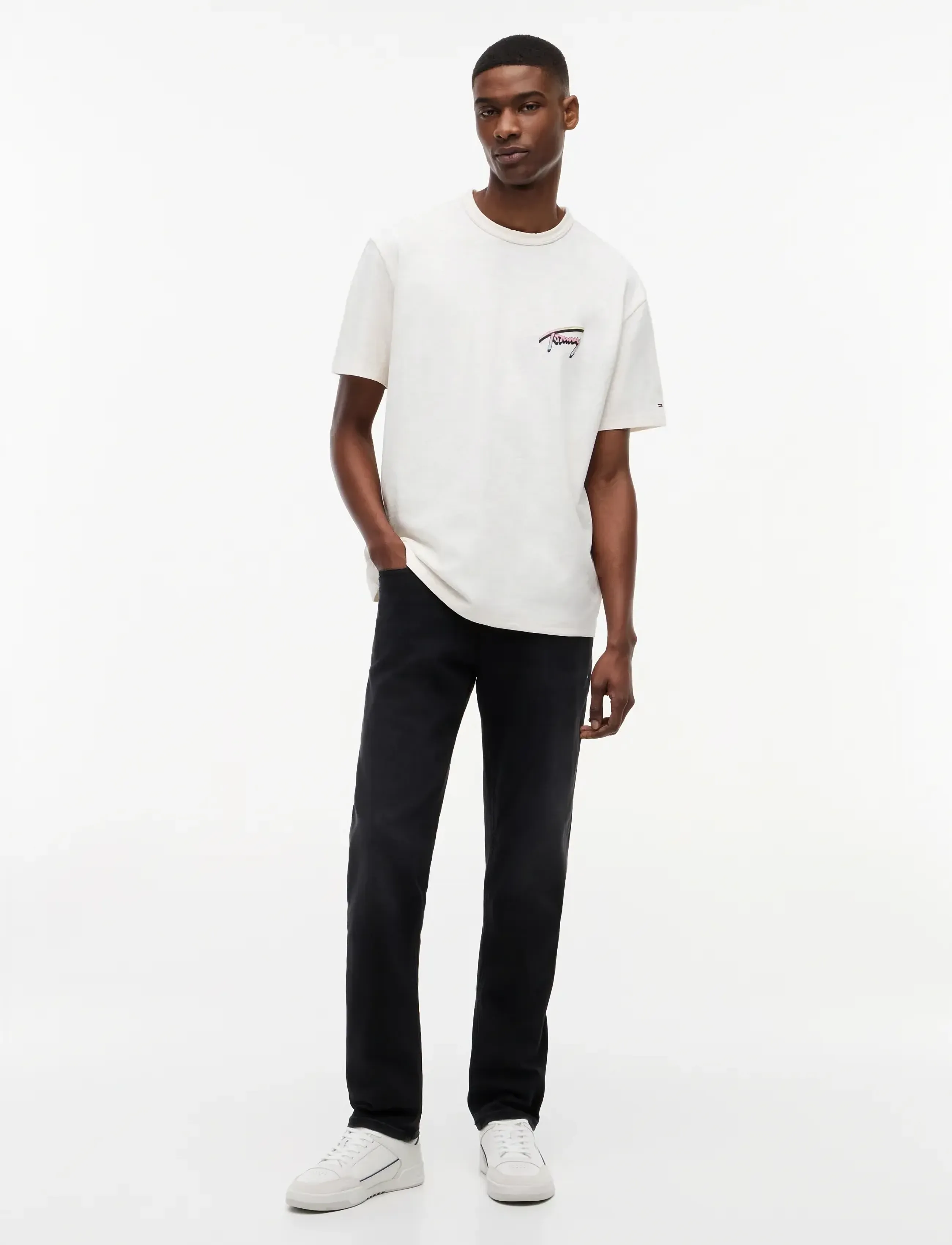 T-shirt gul / rosa / svart 5