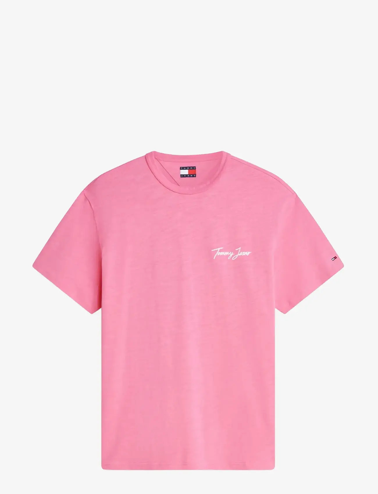 Tommy Jeans - TJM RLX NOVELTY SS TEE - kortærmede t-shirts - pink daisy - 1
