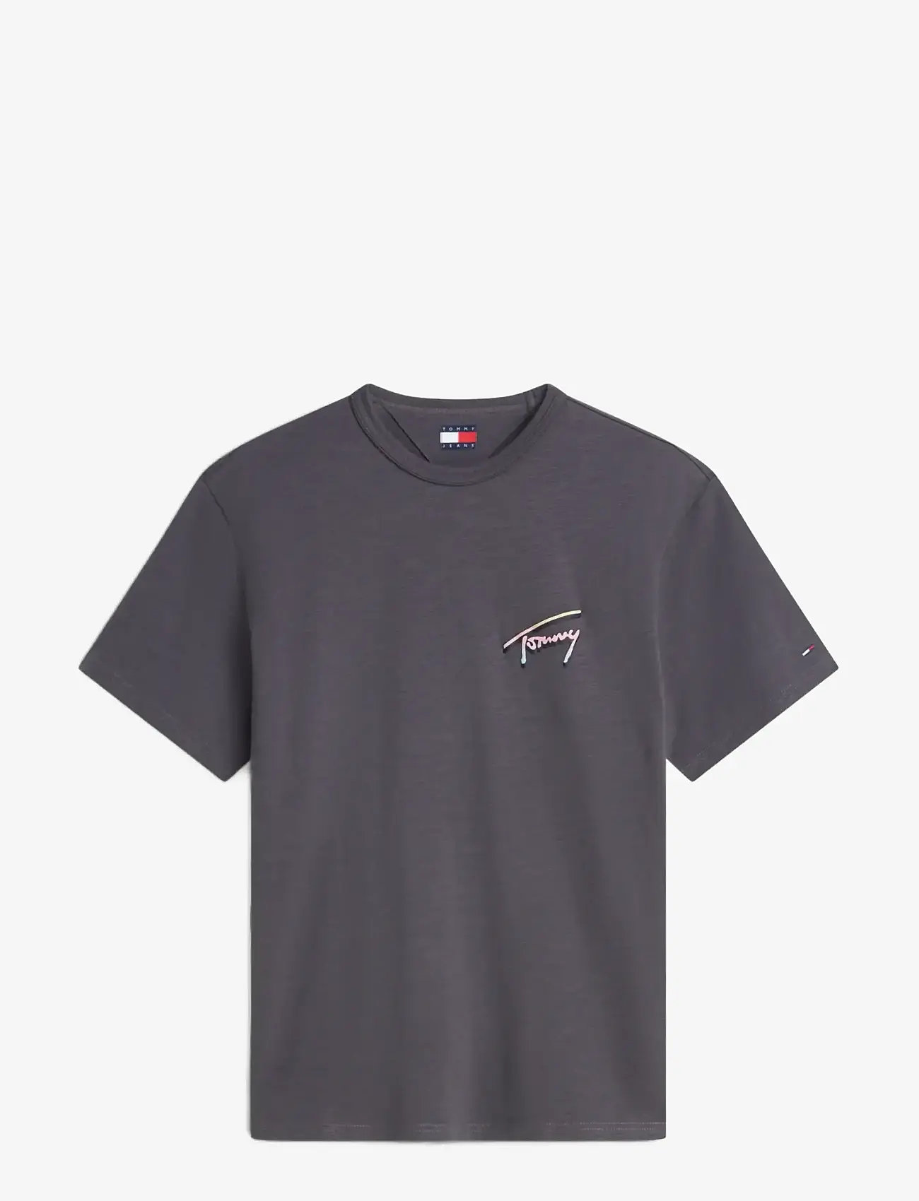 Tommy Jeans - TJM RLX NOVELTY SS TEE - kortærmede t-shirts - washed black - 1