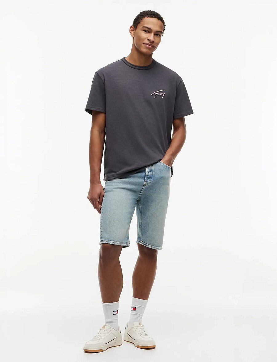 Tommy Jeans - TJM RLX NOVELTY SS TEE - kortærmede t-shirts - washed black - 4