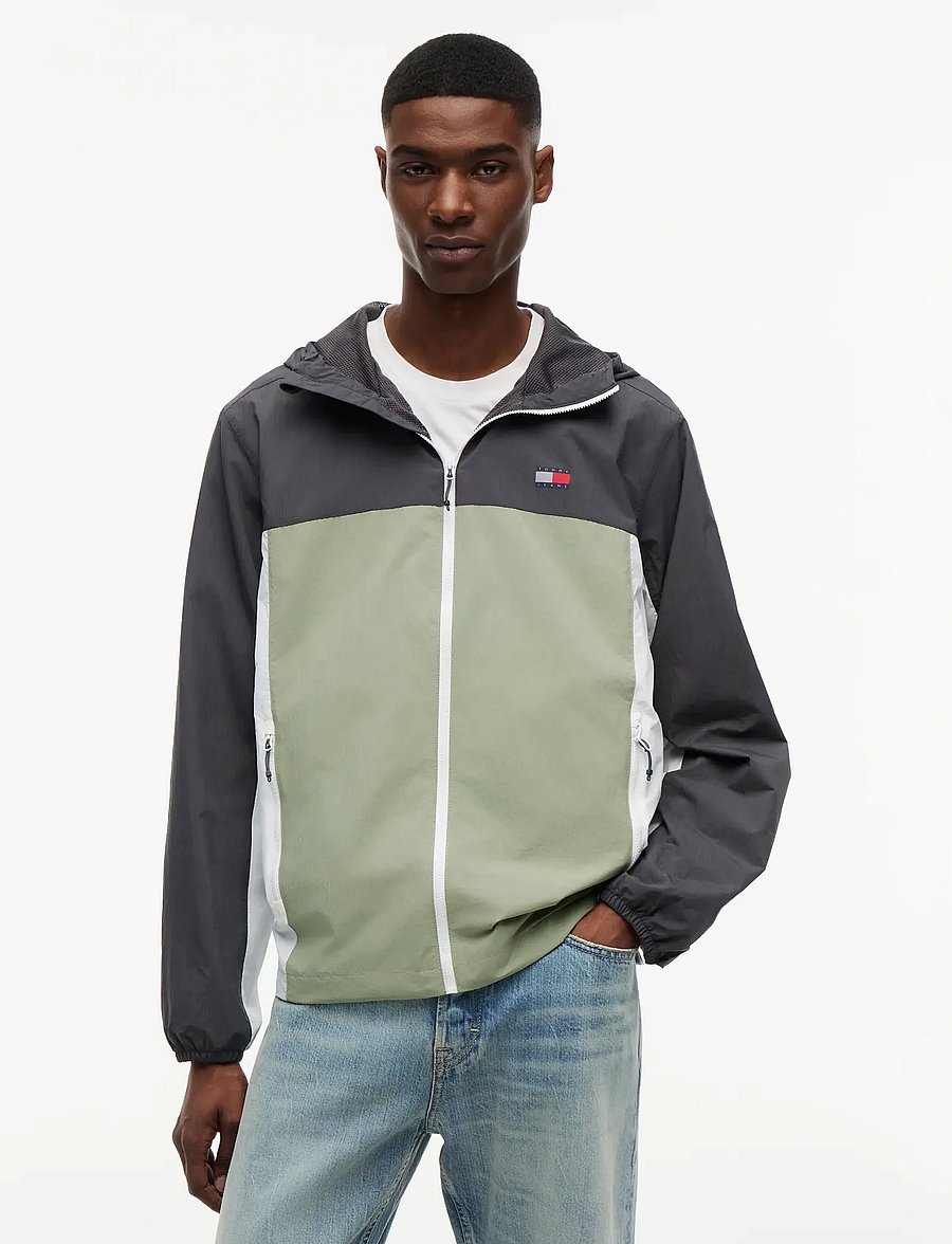 Tommy Jeans - TJM CHICAGO PACKABLE JACKET EXT - höstjackor - spring olive multi - 0