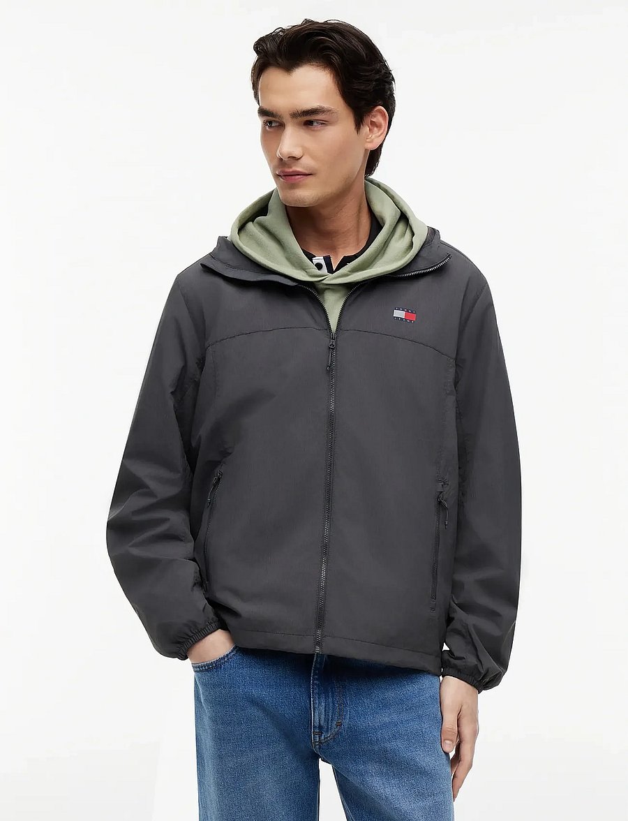 Tommy Jeans - TJM CHICAGO PACKABLE JACKET EXT - pavasarinės striukės - washed black - 0
