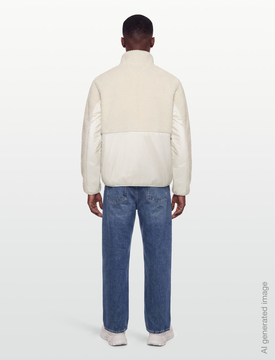 Tommy Jeans - TJM ESSENTIAL MIX TEDDY JACKET - forårsjakker - cream - 4