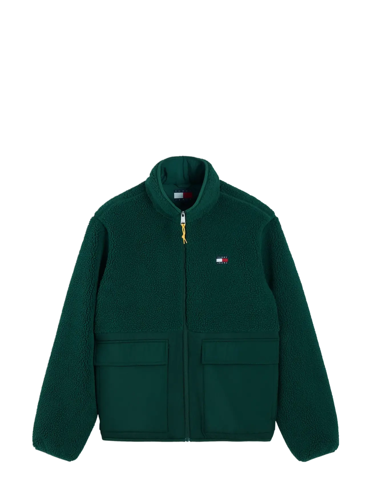 Tommy Jeans TJM ESSENTIAL MIX TEDDY JACKET - Tøj - VELVET GREEN / green