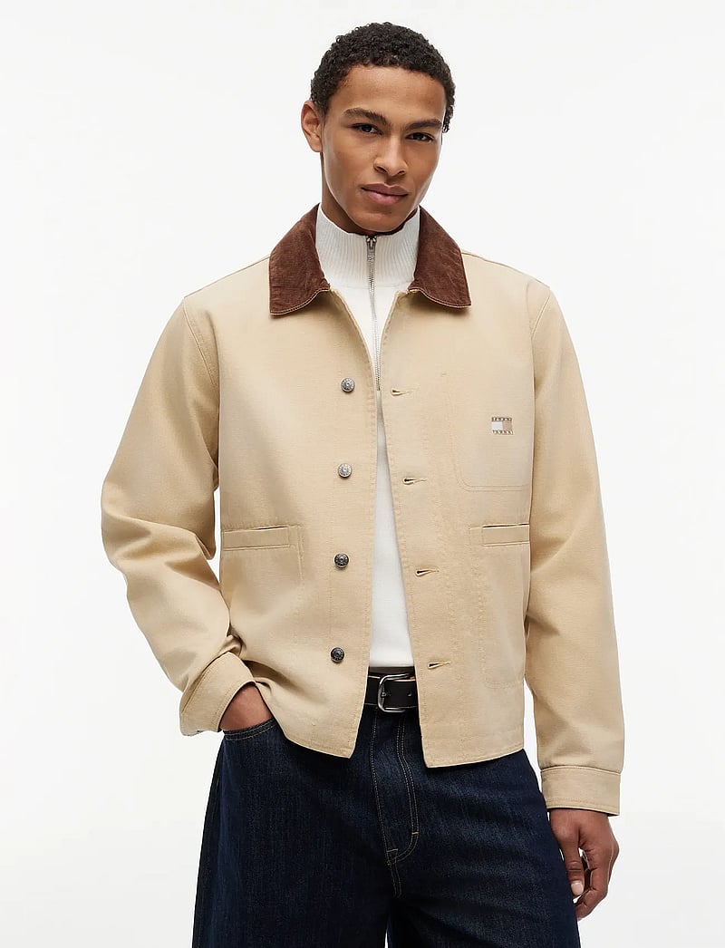 Tommy Jeans - TJM REG CHORE JACKET - frühlingsjacken - gentle gold - 0