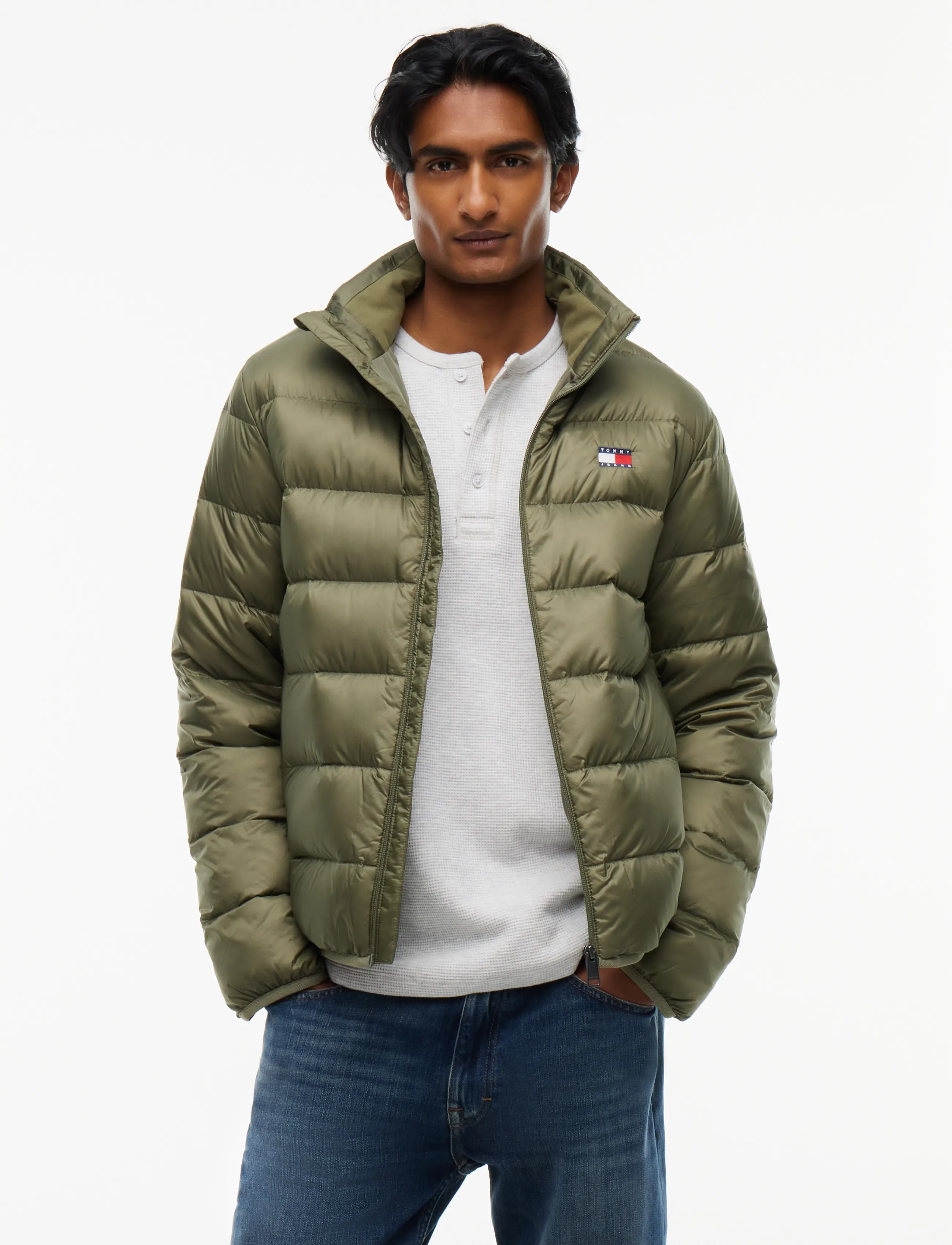 Tommy Jeans TJM LIGHT DOWN PACKBL JACKET EXT - Dunjackor - ROCKY MOUNTAIN / khaki/green