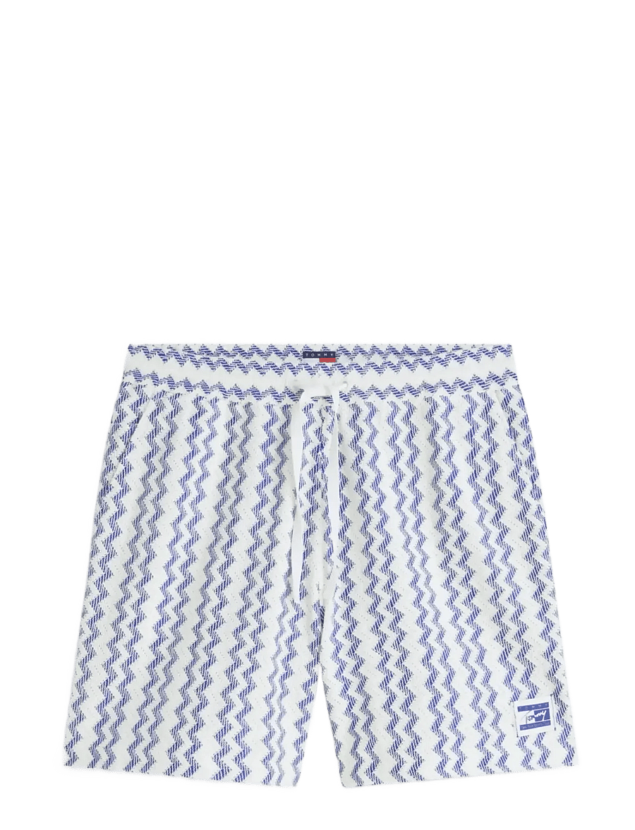 Tommy Jeans - TJM REG LACE CLUB SHORT - sweatshorts - providence blue - 1