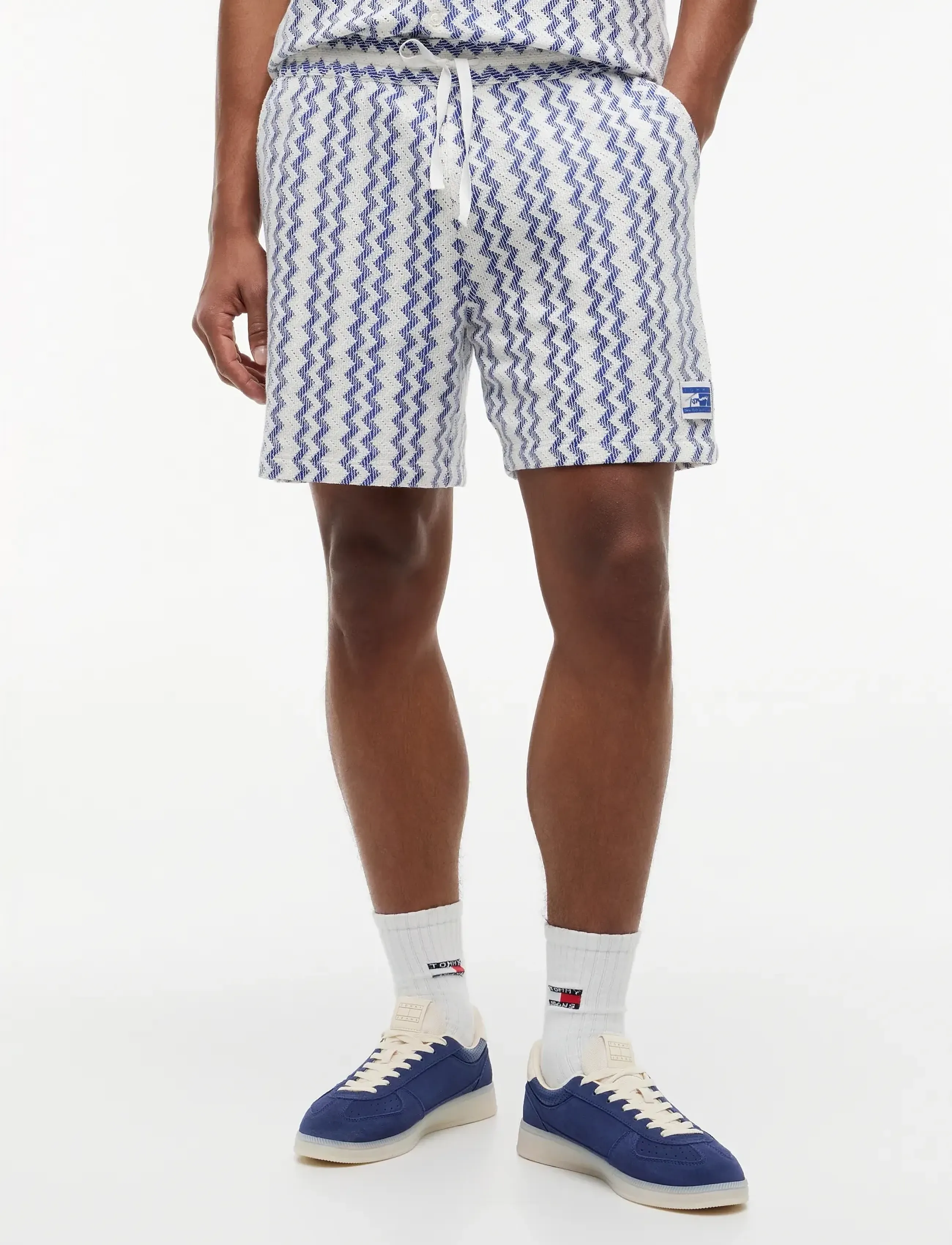 Tommy Jeans TJM REG LACE CLUB SHORT - Sweatshorts - PROVIDENCE BLUE / blue