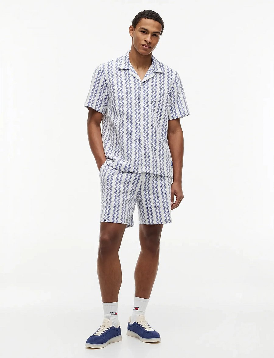 Tommy Jeans - TJM REG LACE CLUB SHORT - sweatshorts - providence blue - 3