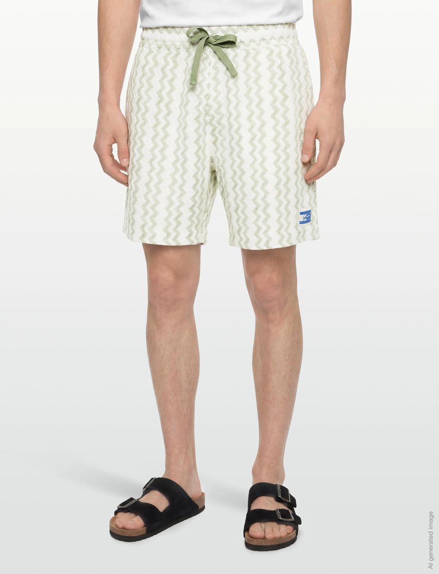 Tommy Jeans - TJM REG LACE CLUB SHORT - sweatshorts - spring olive - 3