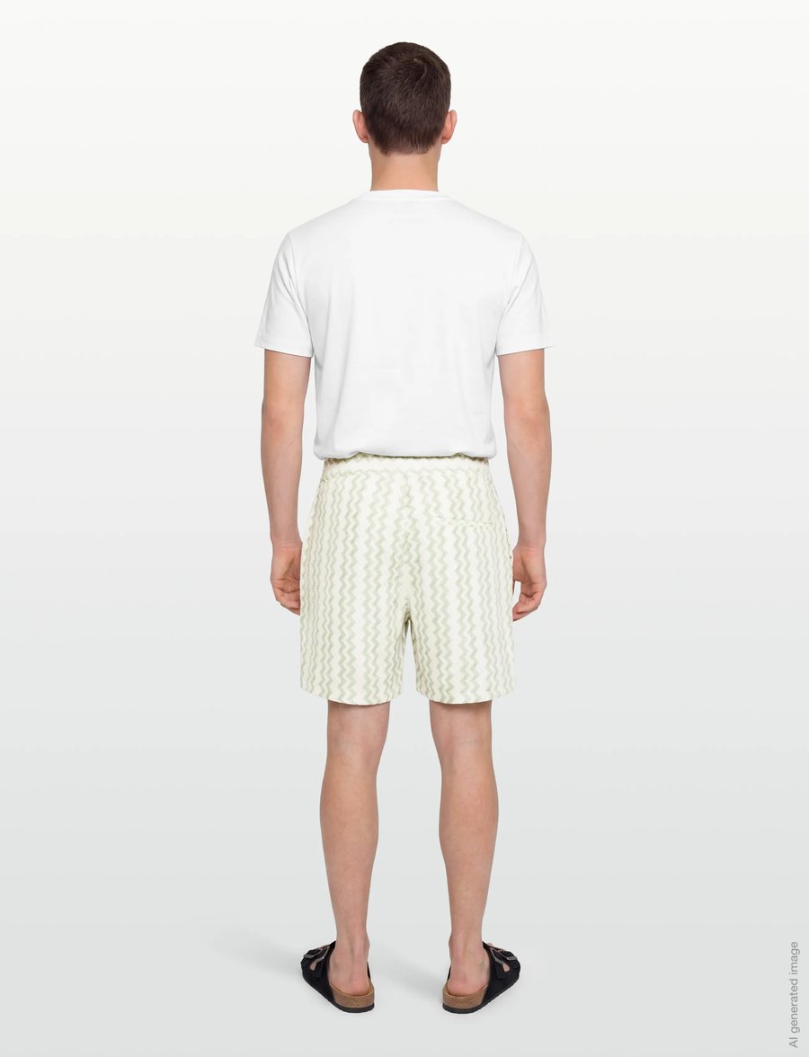Tommy Jeans - TJM REG LACE CLUB SHORT - sweatshorts - spring olive - 4