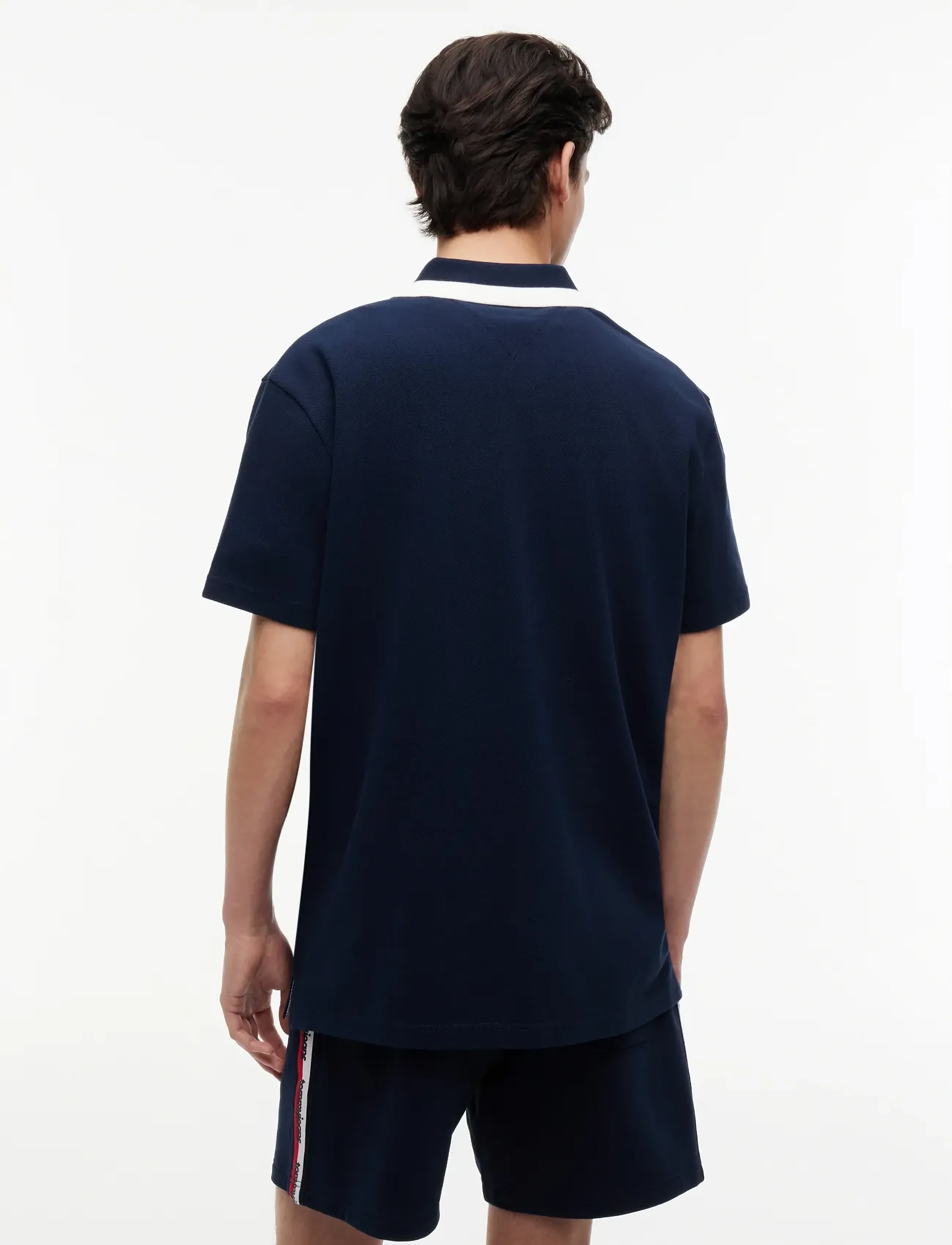 Tommy Jeans - TJM RLX TAPE ZIP POLO - lühikeste varrukatega polod - dark night navy - 2