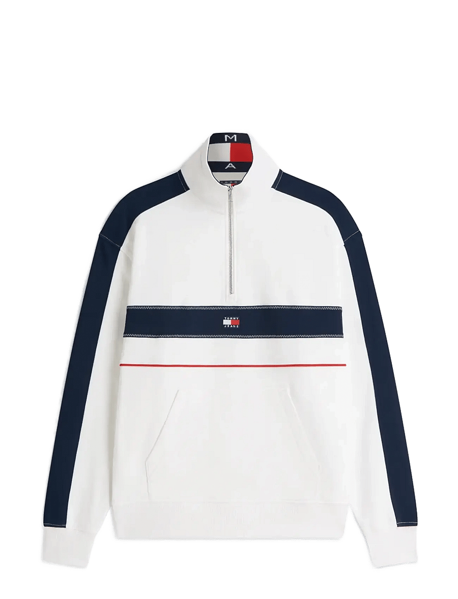 Tommy Jeans - TJM RLX CBLOCK QZ - shop by style - ecru - 1