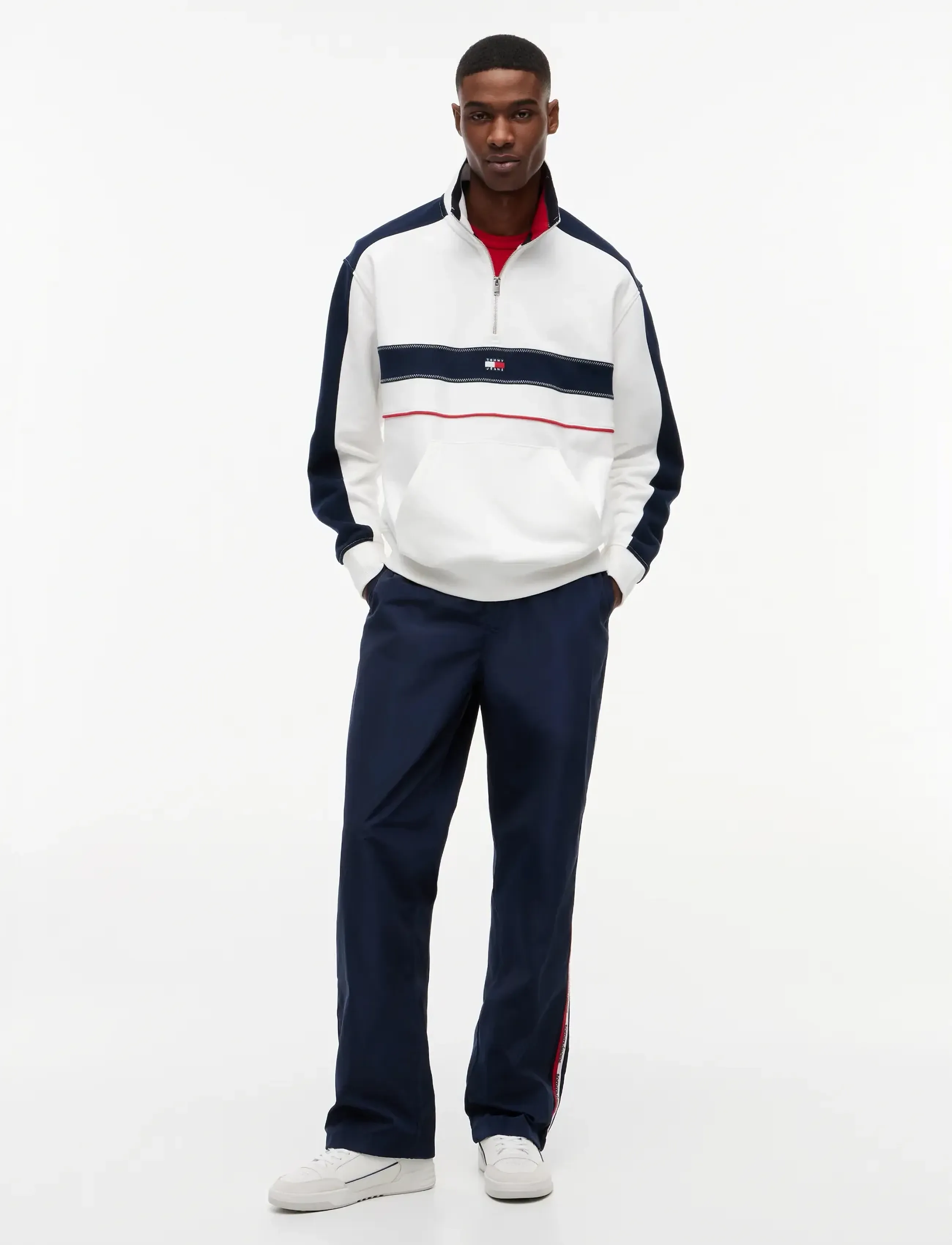 Tommy Jeans - TJM RLX CBLOCK QZ - shop by style - ecru - 4