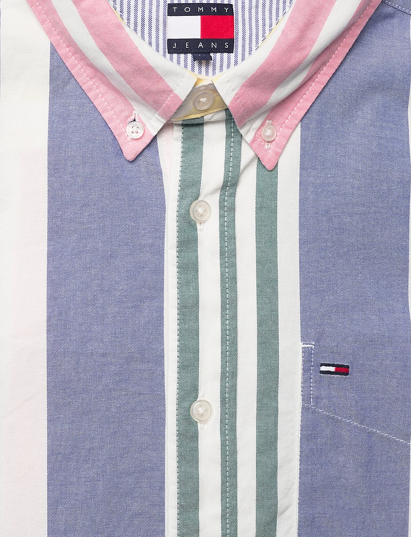 Tommy Jeans - TJM OXFORD FUN STRIPE SHIRT EXT - stripete skjorter - ecru stripe - 2