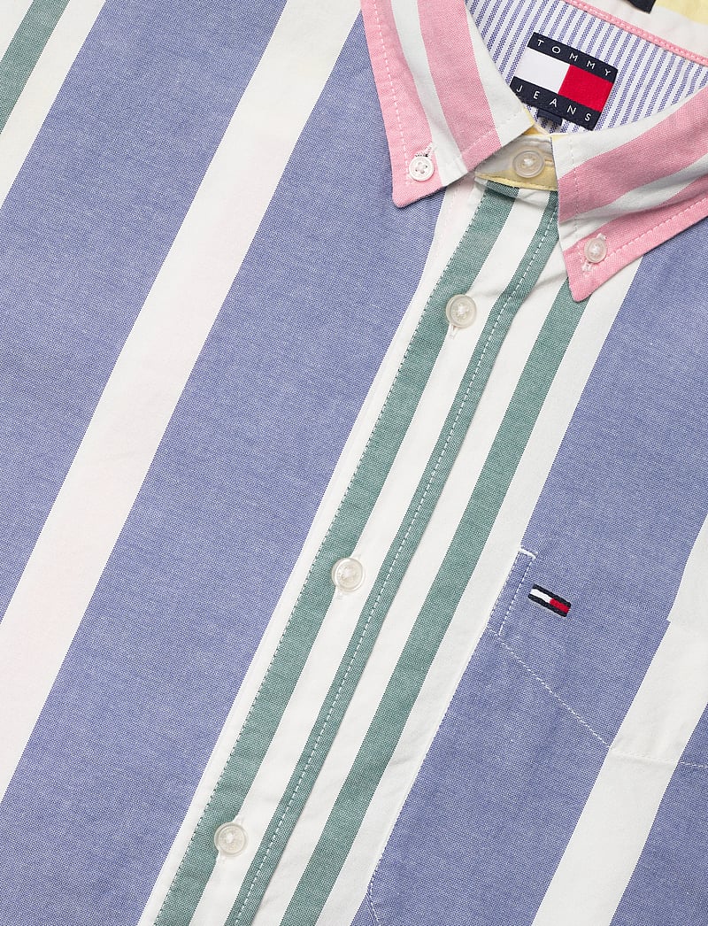 Tommy Jeans - TJM OXFORD FUN STRIPE SHIRT EXT - stripete skjorter - ecru stripe - 3