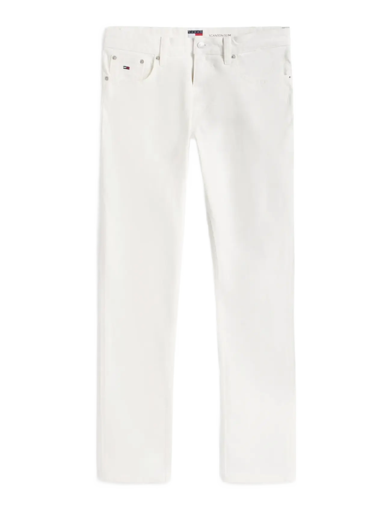 Tommy Jeans SCANTON SLIM BJ4191 - Clothing - DENIM WHITE 01 / white