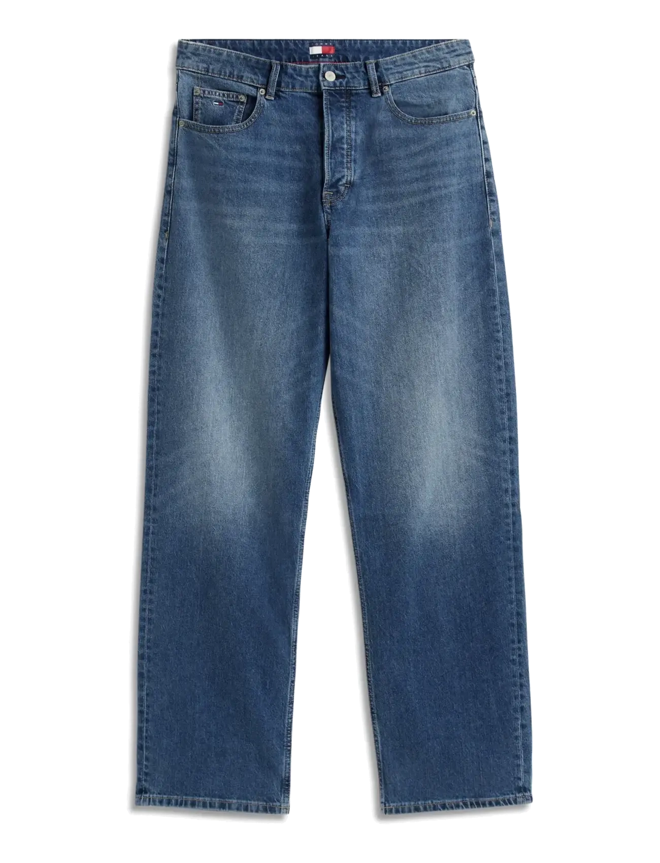 Tommy Jeans JAIMIE LOOSE STRAIGHT BJA130 - Kläder - DENIM MEDIUM / blue