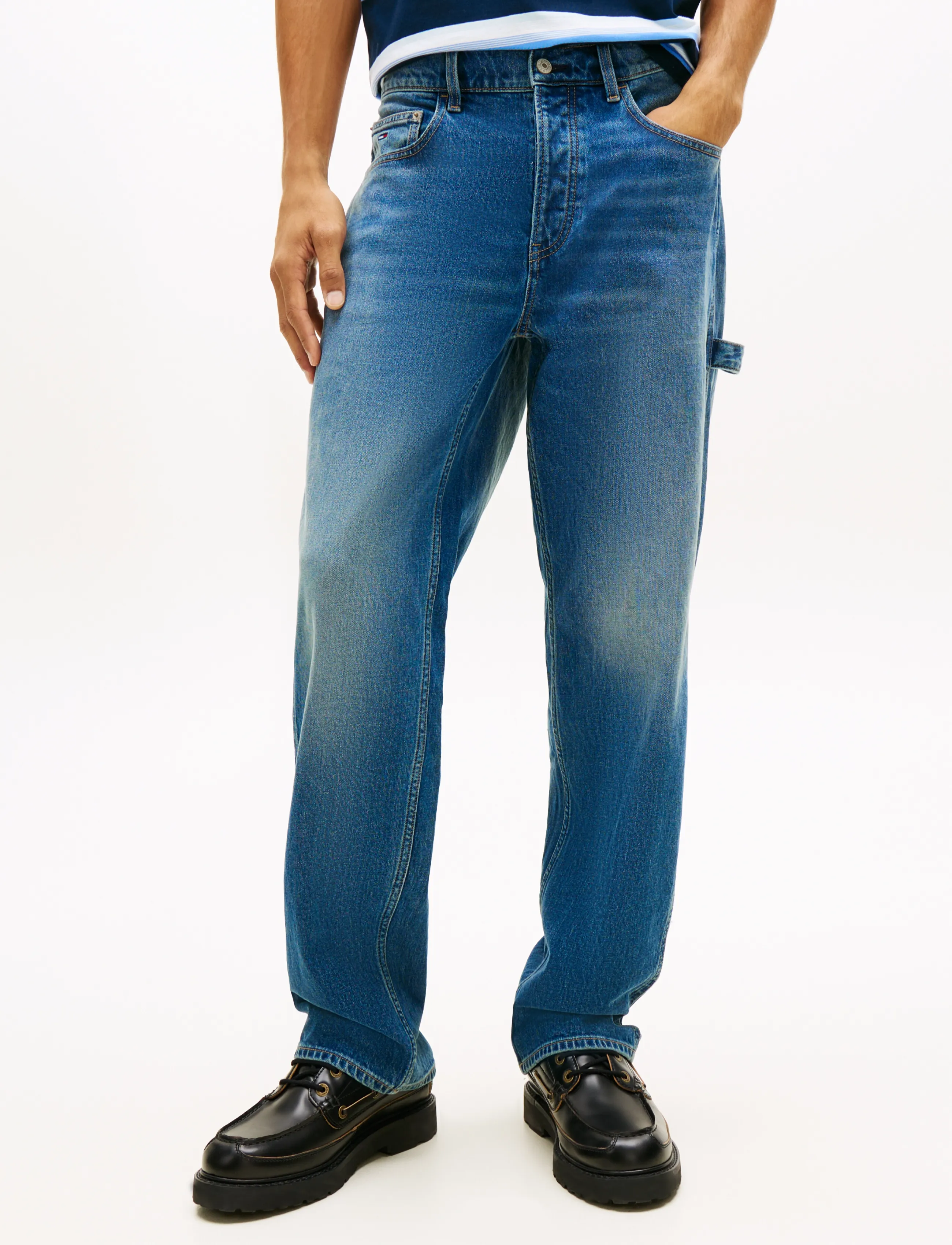 Tommy Jeans JAIMIE LOOSE STRAIGHT BJA130 - Tommy Hilfiger - DENIM MEDIUM / blue