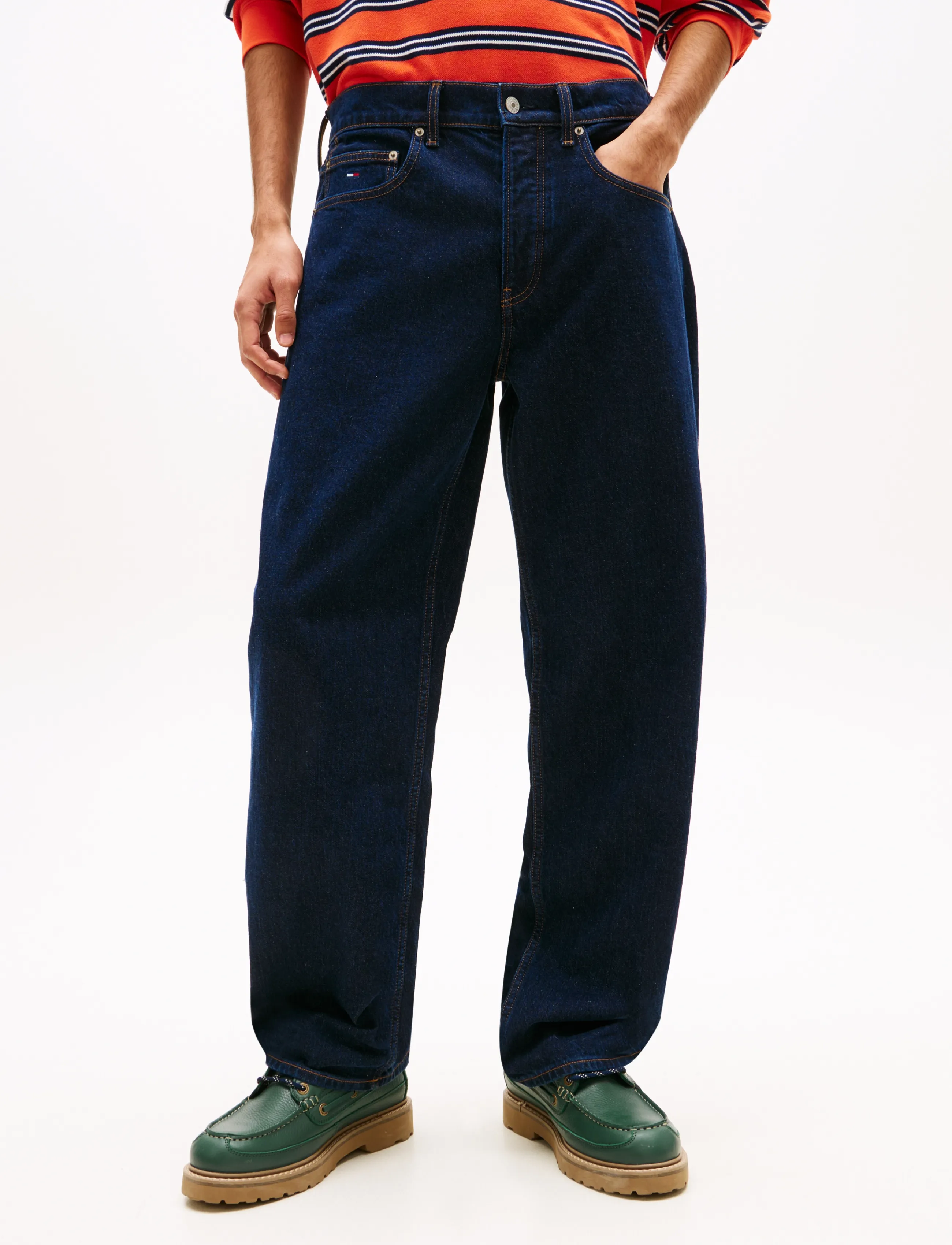 Tommy Jeans JAIMIE LOOSE STRAIGHT BJA150 - Tommy Jeans - DENIM DARK / navy