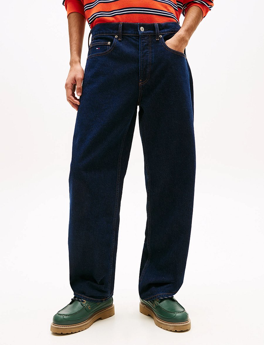 Tommy Jeans - JAIMIE LOOSE STRAIGHT BJA150 - alt laienevad teksad - denim dark - 0