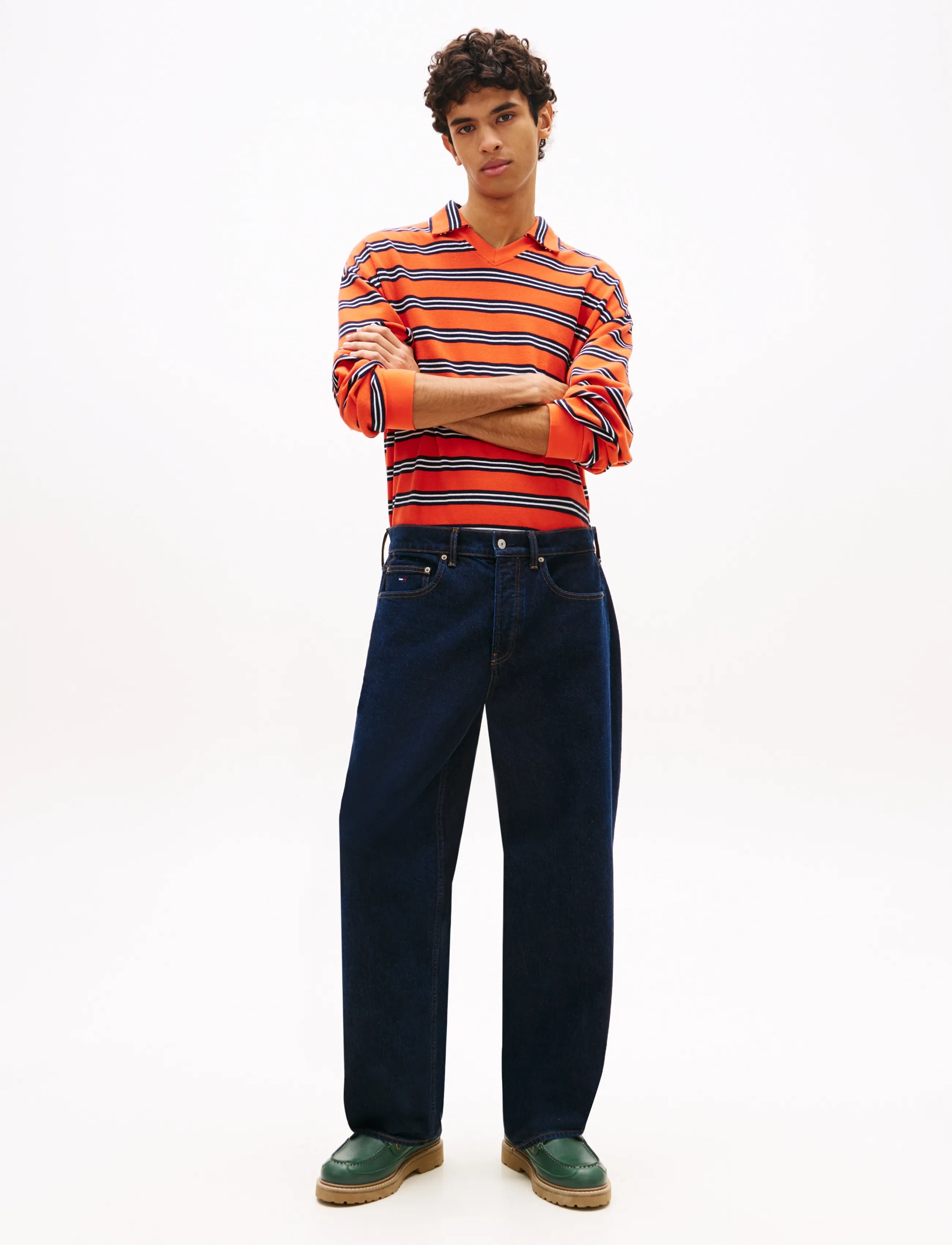 Tommy Jeans - JAIMIE LOOSE STRAIGHT BJA150 - alt laienevad teksad - denim dark - 4