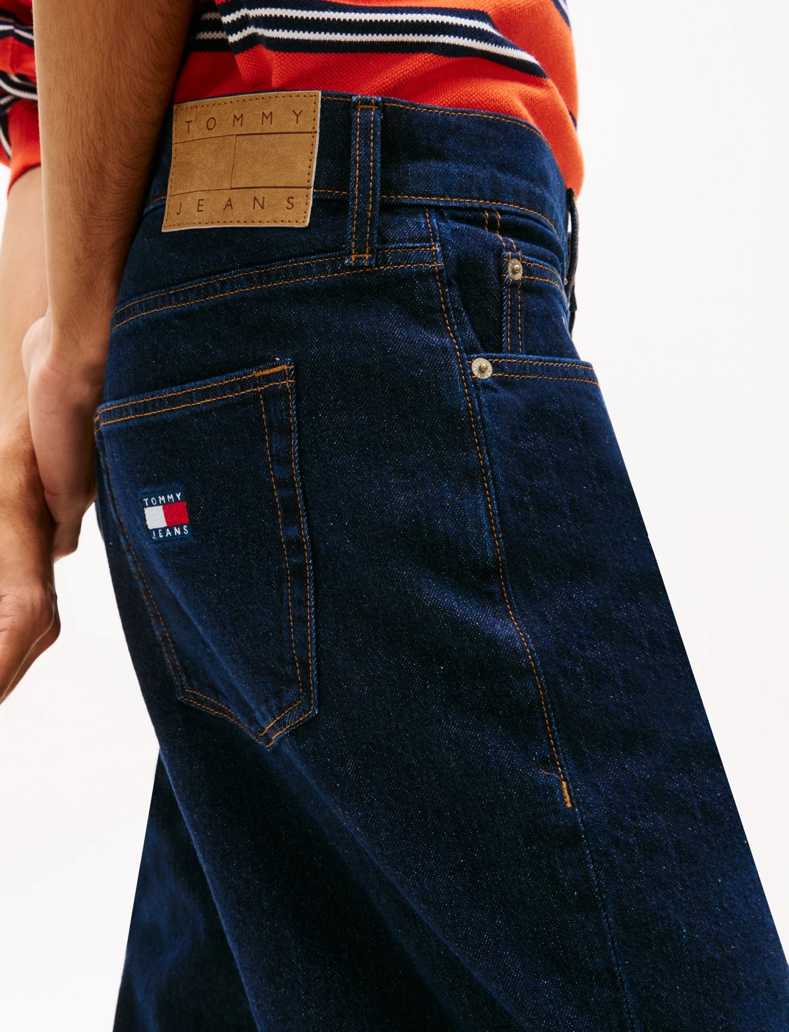 Tommy Jeans - JAIMIE LOOSE STRAIGHT BJA150 - alt laienevad teksad - denim dark - 5