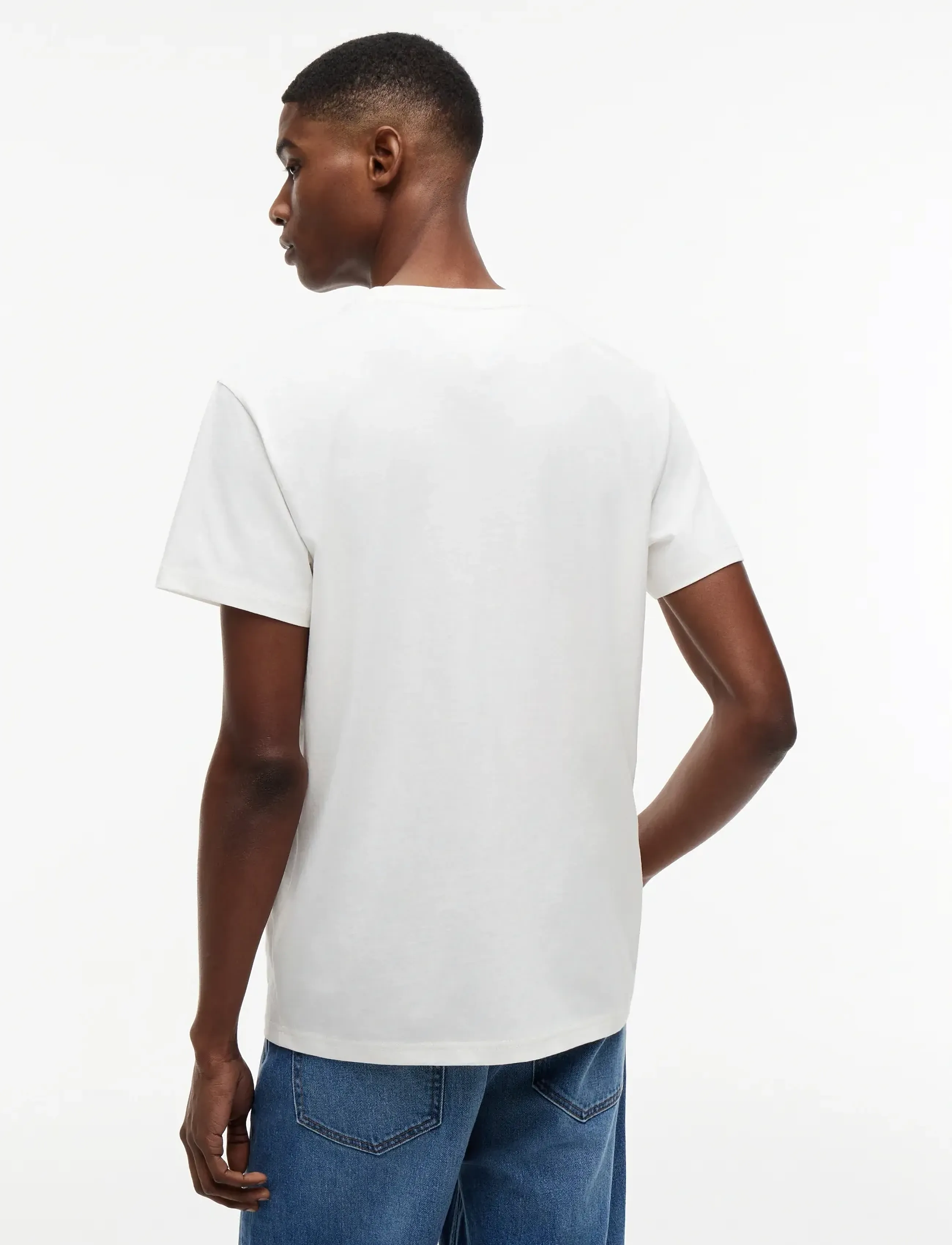 Tommy Jeans - TJM SLIM GRAPHIC TEE EXT - short-sleeved t-shirts - ancient white - 2