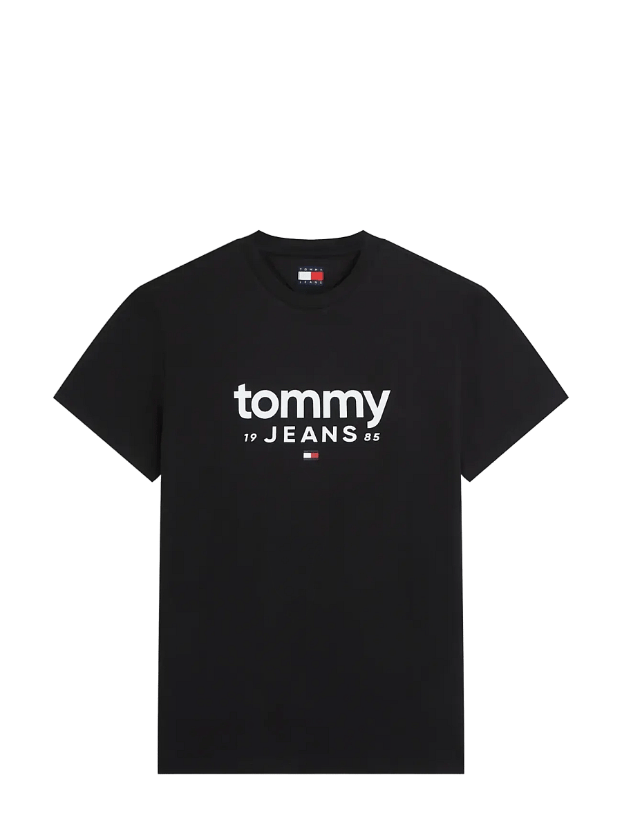 Tommy Jeans - TJM SLIM GRAPHIC TEE EXT - short-sleeved t-shirts - black - 1