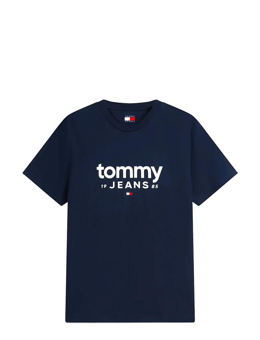 Tommy Jeans - TJM SLIM GRAPHIC TEE EXT - kurzärmelige t-shirts - dark night navy - 1
