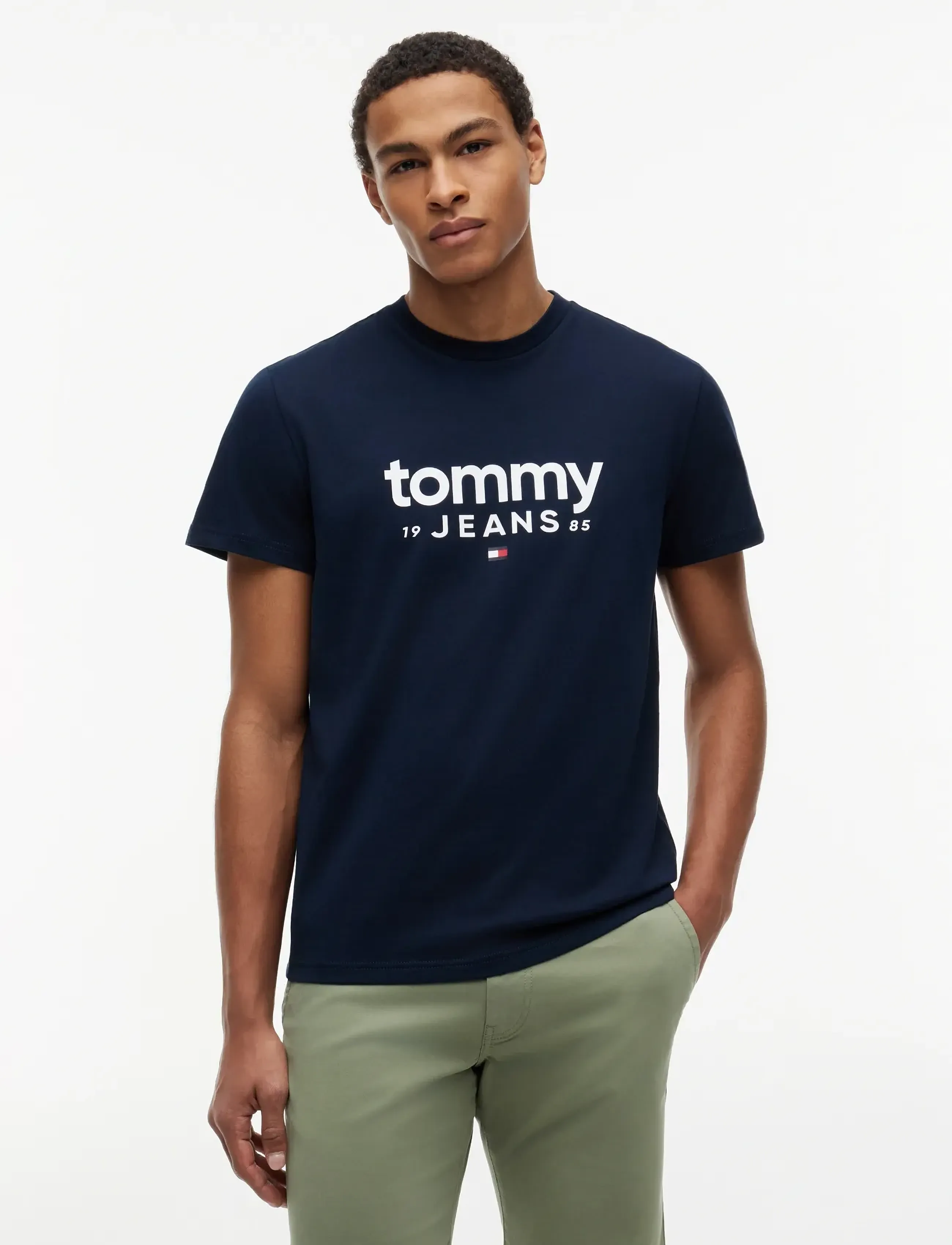 Tommy Jeans TJM SLIM GRAPHIC TEE EXT - Kleidung - DARK NIGHT NAVY / navy