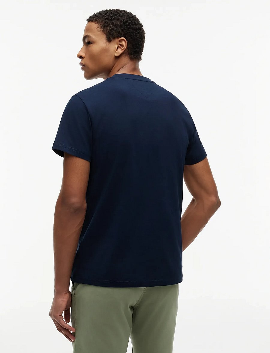 Tommy Jeans - TJM SLIM GRAPHIC TEE EXT - kurzärmelige t-shirts - dark night navy - 2