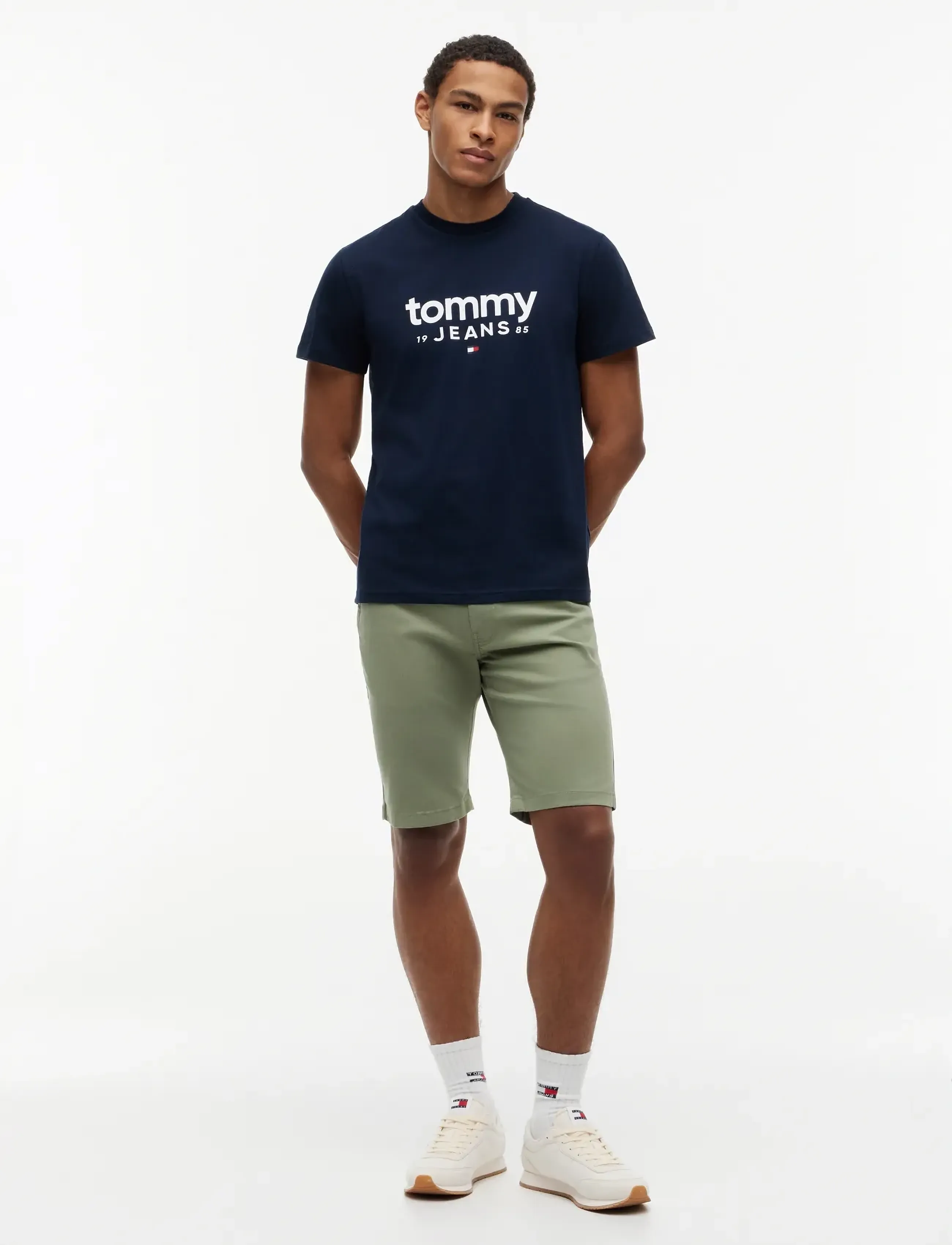 Tommy Jeans - TJM SLIM GRAPHIC TEE EXT - kortärmade t-shirts - dark night navy - 4