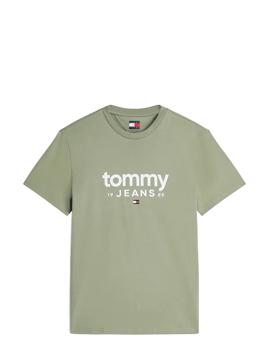 Tommy Jeans - TJM SLIM GRAPHIC TEE EXT - short-sleeved t-shirts - spring olive - 1