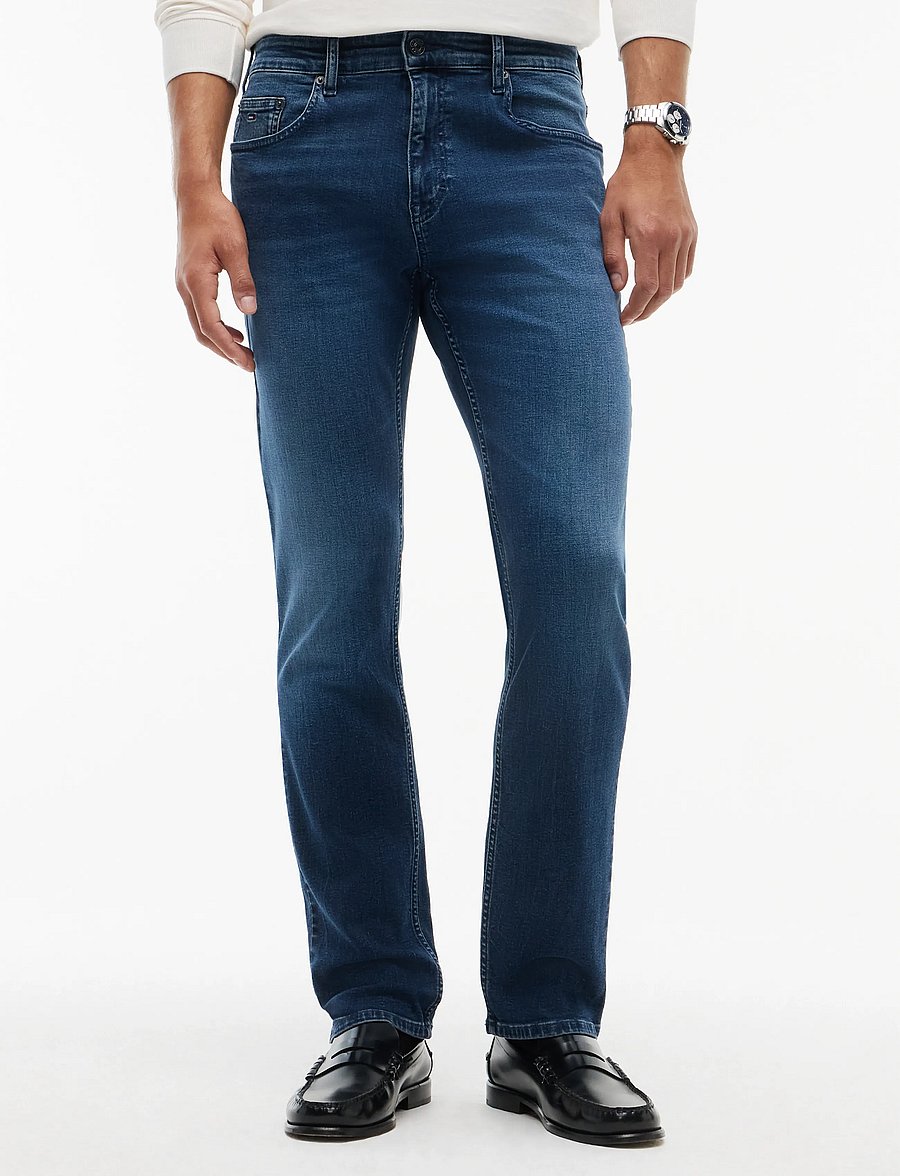 Tommy Jeans - SCANTON SLIM DJ1268 - kitsad teksad - denim blue black - 0