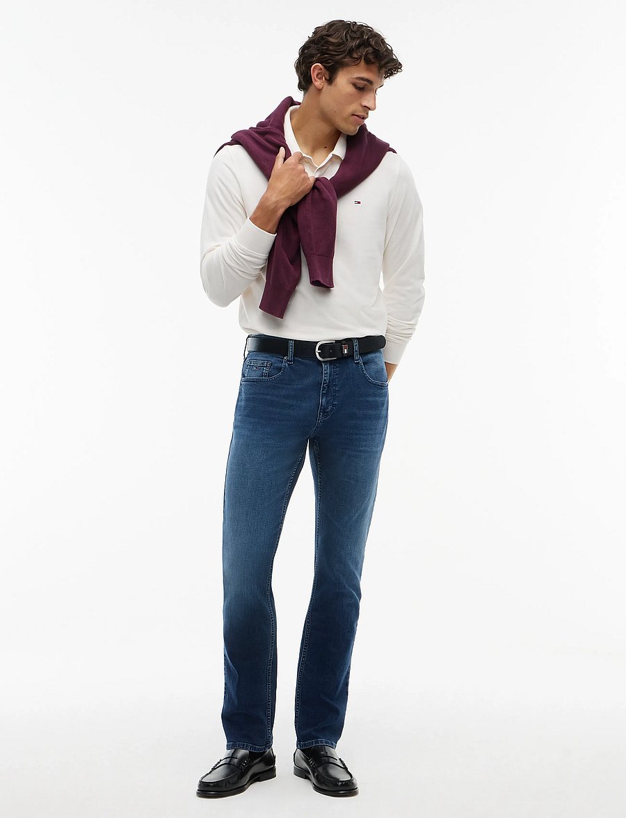 Tommy Jeans - SCANTON SLIM DJ1268 - kitsad teksad - denim blue black - 4