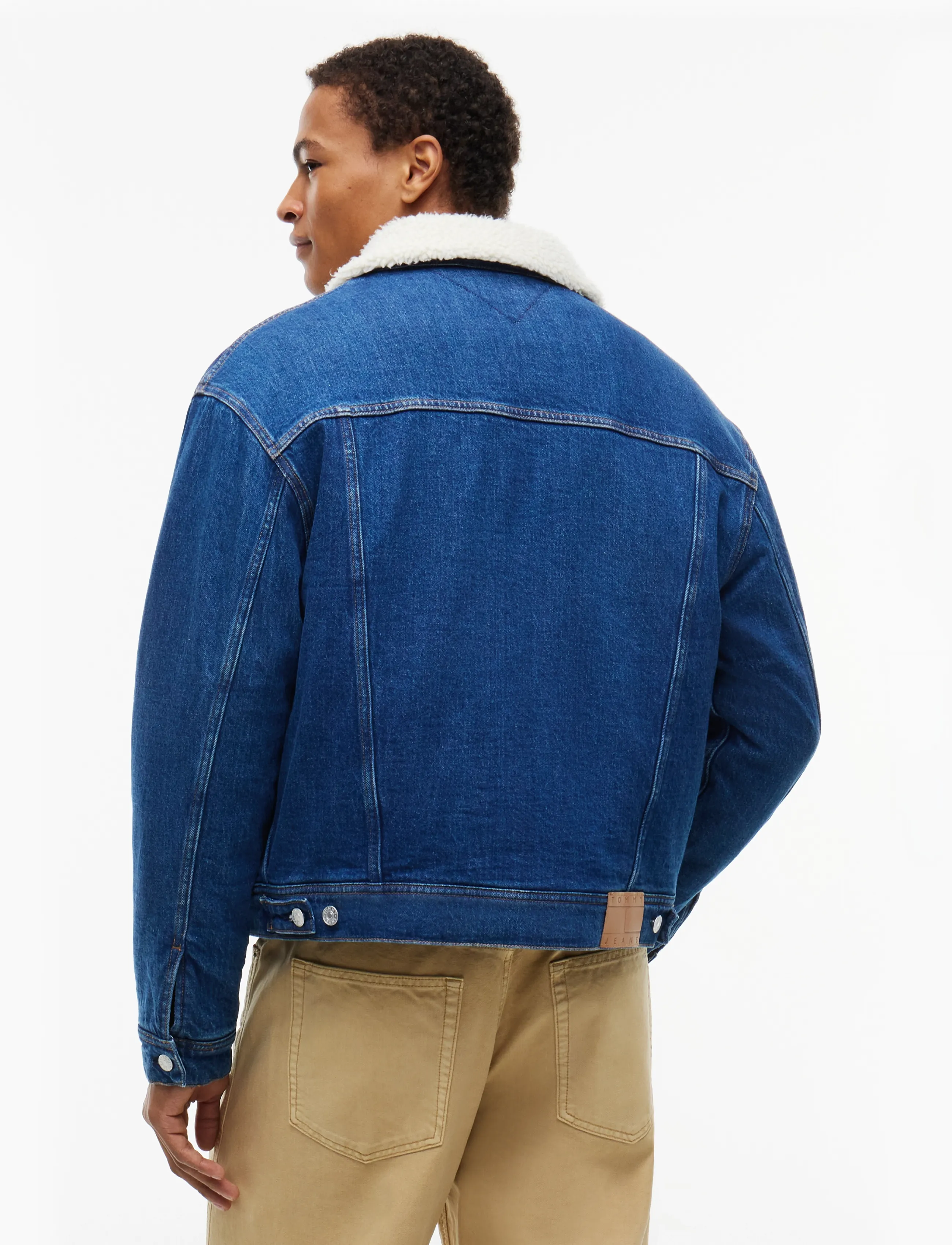 Tommy Jeans - ARCHIVE TEDDY TRUCKER EXT AI4159 - denim blue black - 2