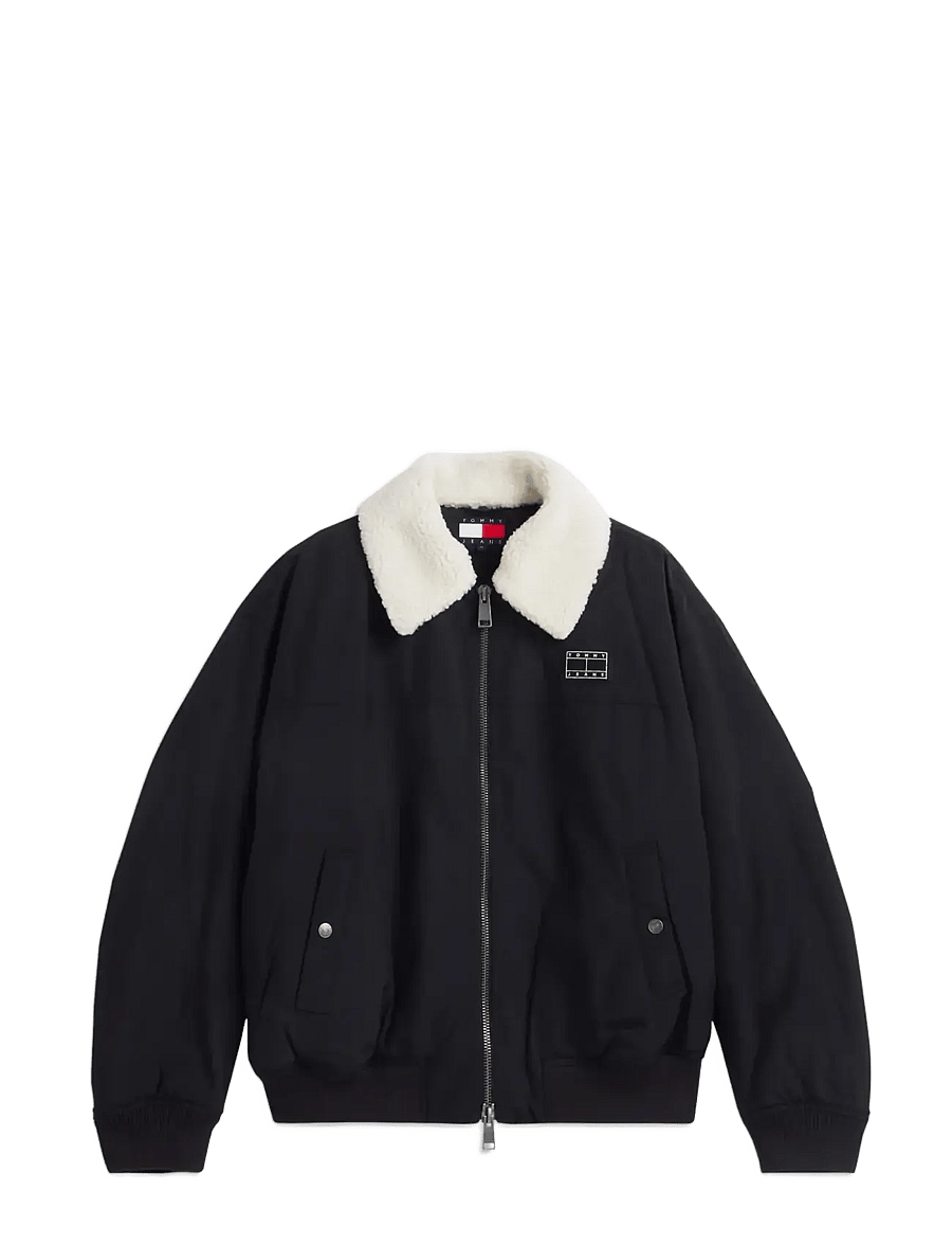 Tommy Jeans - TJM FLAG AVIATOR JACKET - herbstjacken - black - 1