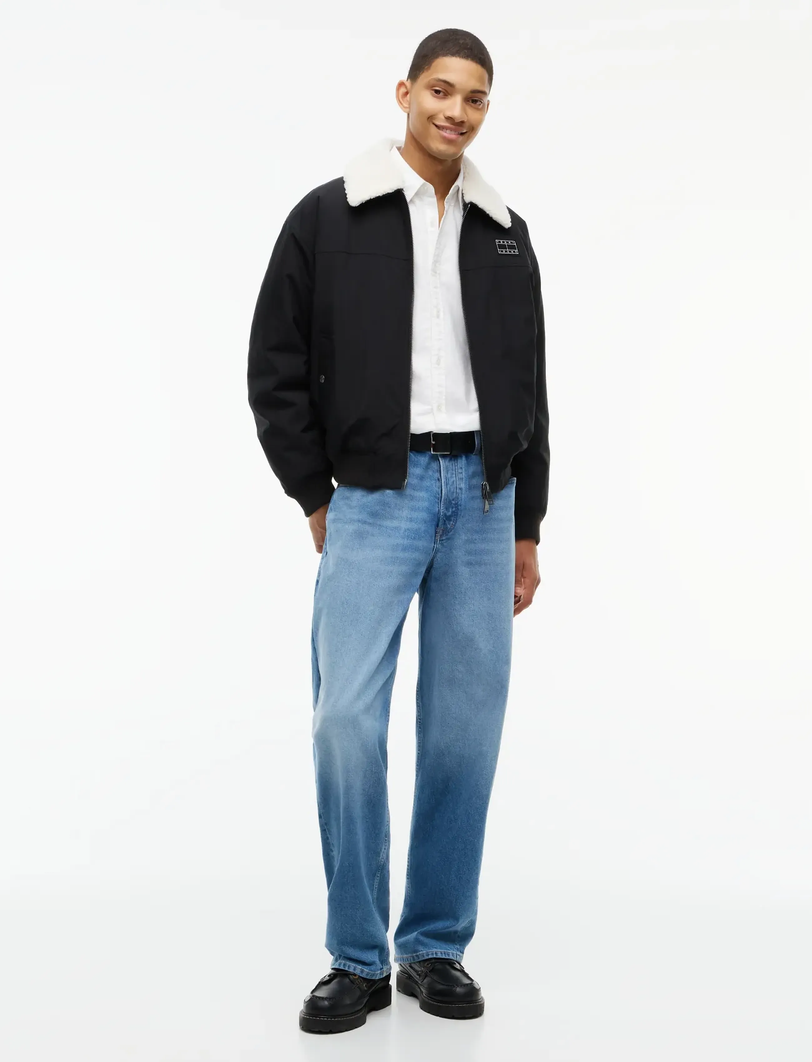Tommy Jeans - TJM FLAG AVIATOR JACKET - herbstjacken - black - 4